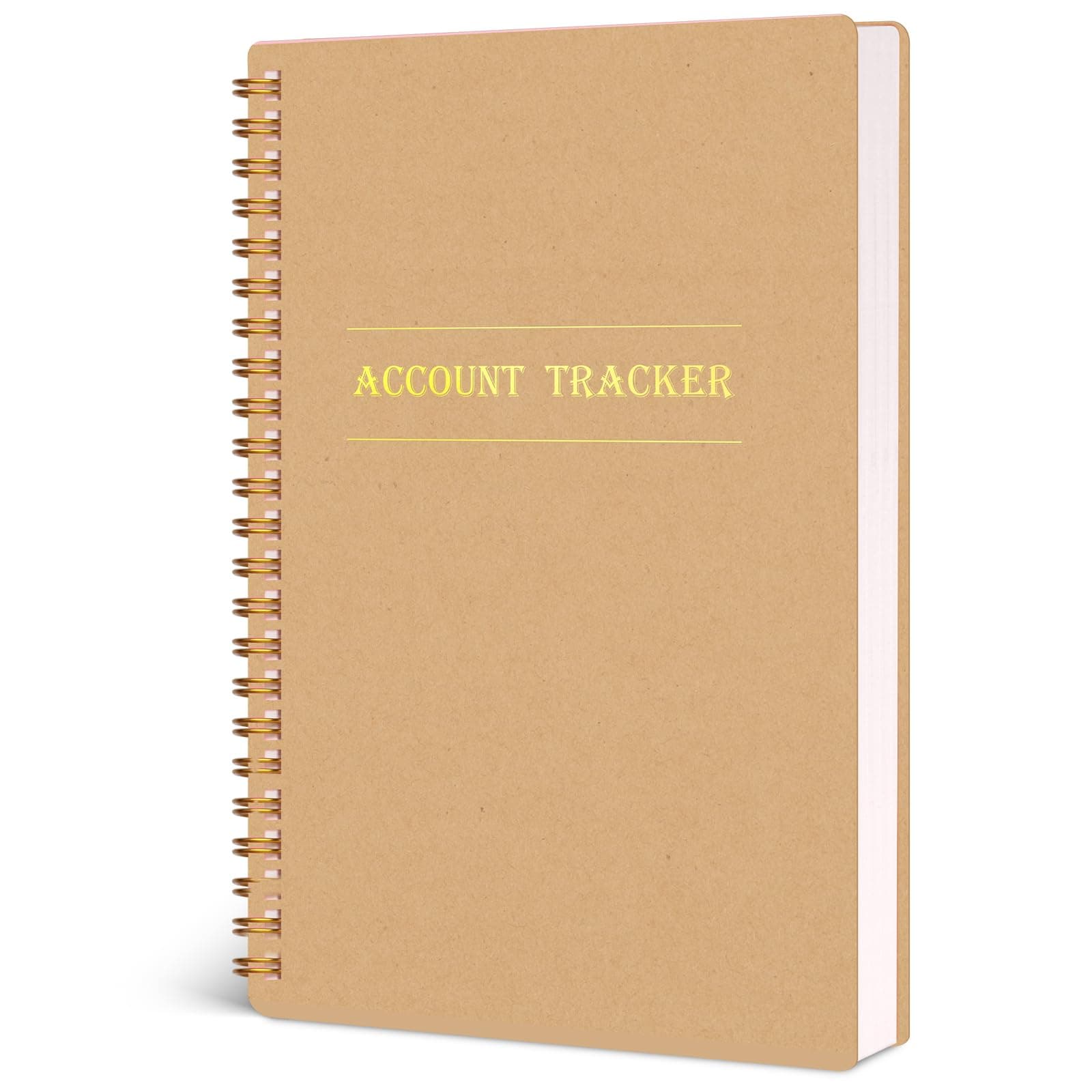 Koogel Accounting Ledger Book, Expense Tracker Notebook A5 Budget Bill Tracker Notebook for Home Budget Tracking Business Bookkeeping Personal Finance Planner, Income and Expense Log Book