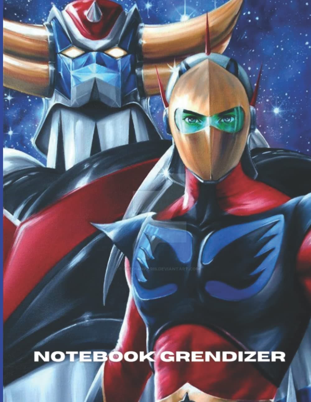 Notebook Grendizer : Grendizer Notebook For Kids And Adults, 120 Pages: Goldorak
