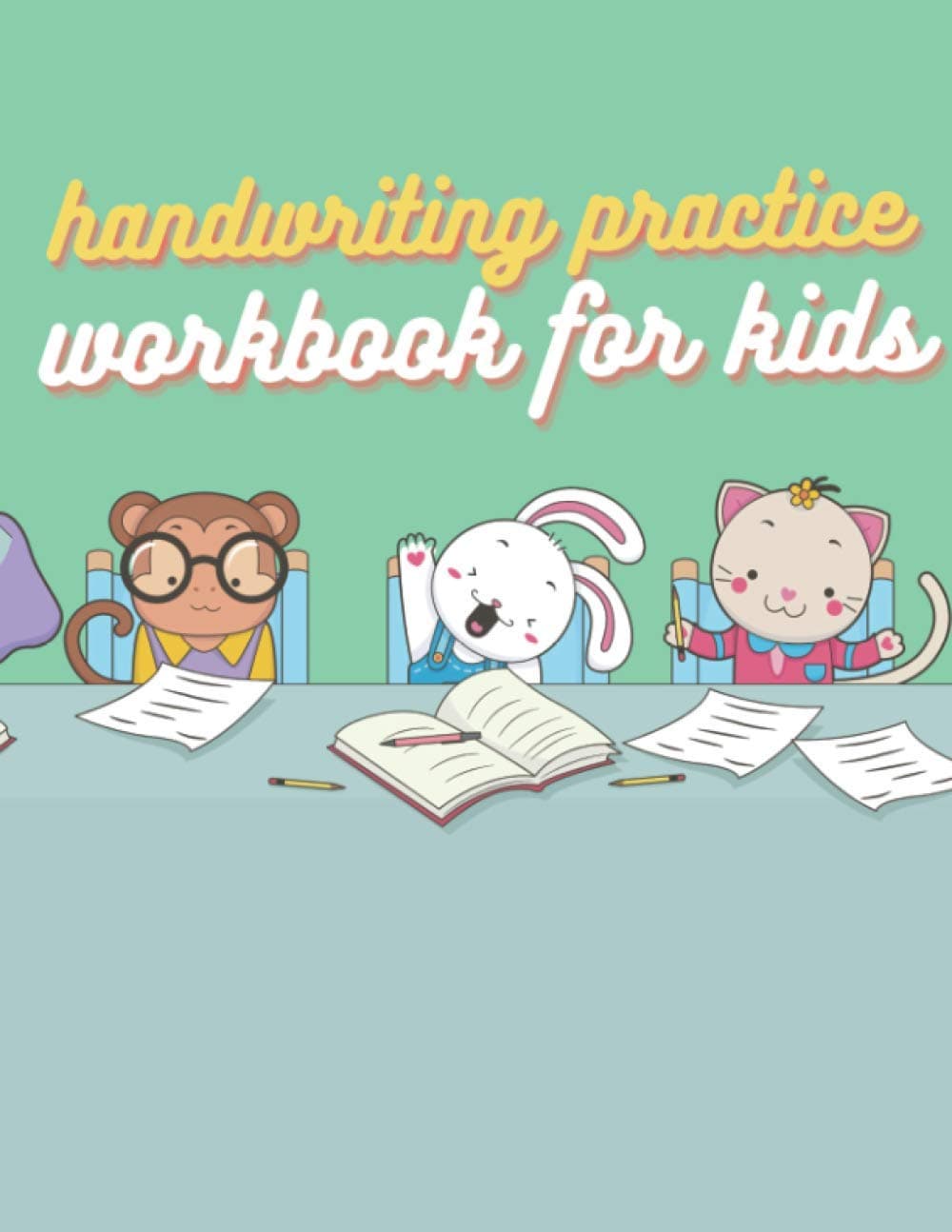 Learning without tears handwriting: handwriting practice with animal drawing book for kids ages 2-7, large pages, high quality, for kids 4th grade (grammar activity book)