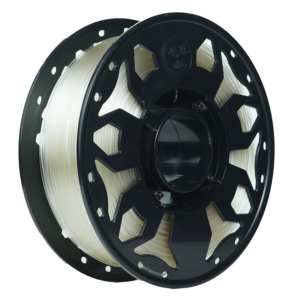 WOL3D PLA PRO+ (Crystal Clear) 3D Printer Filament Roll, 1kg Net Weight, Greater Flexibility, Eco-Friendly, Low Warping Output, 1.75mm Diameter ±0.02mm Accuracy, Ideal for DIY Makers.