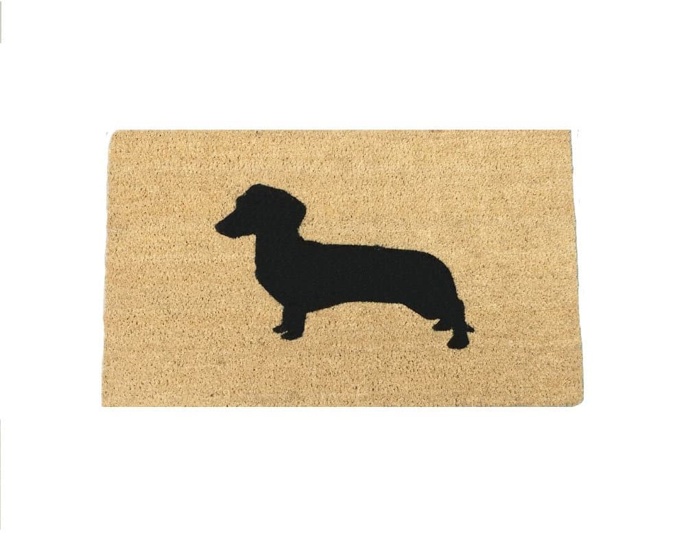 Dachshund Silhouette Doormat (18"x30")