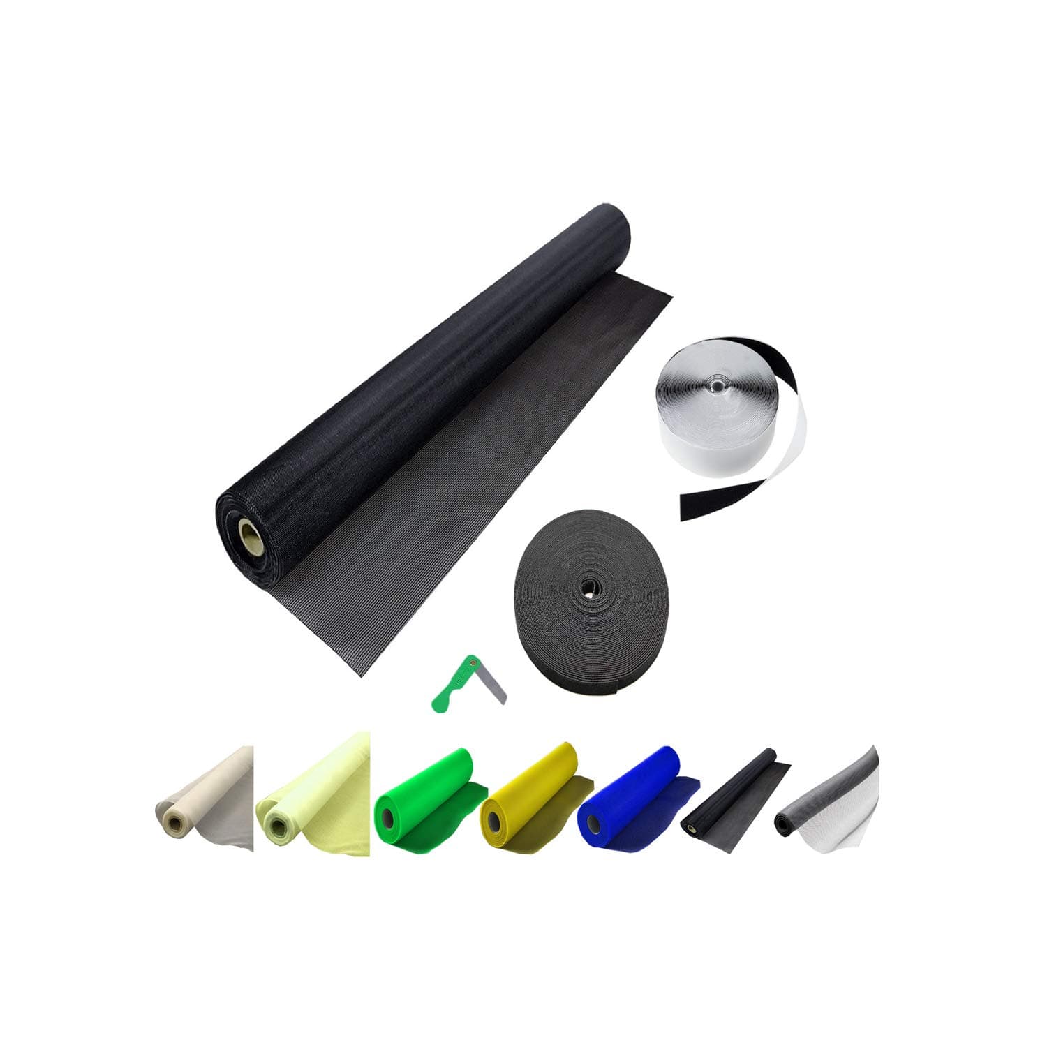 Netfly Black Mosquito Net for Window 5x5 FT | Strong Polyester Insect Screen Mesh for Home, Bedroom & Kitchen | Washable & Reusable Bug Protection Window Netting