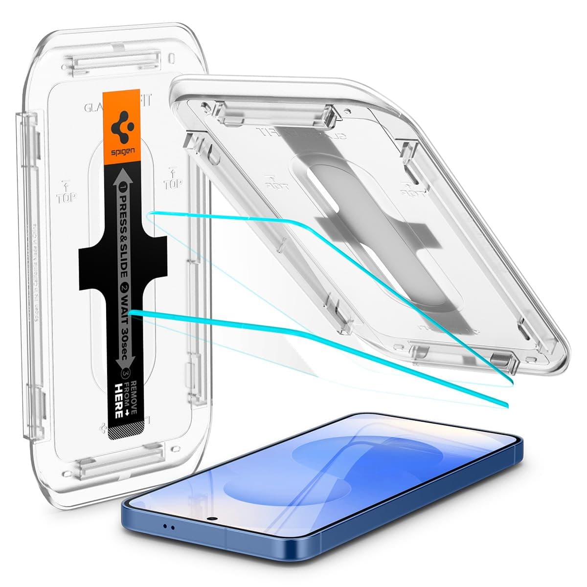 Tempered Glass Screen Protector [GlasTR EZ Fit] designed for Galaxy S25 | Galaxy S24 [Case Friendly] - 2 Pack