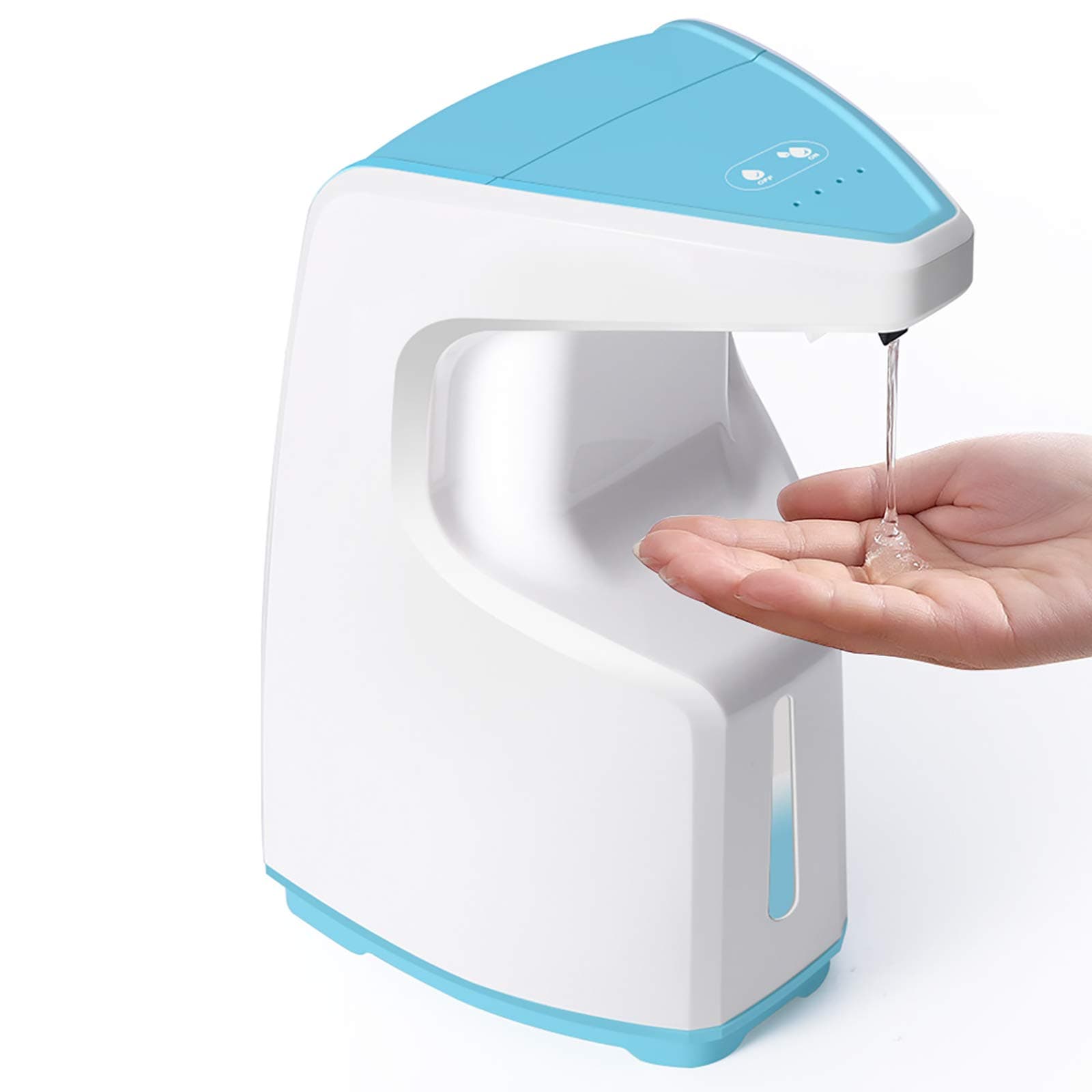 CrazyFire Automatic Soap Dispenser Touchless, Hand Sensor Auto Soap Dispenser | Liquid Dish 450ml Countertop/Wall Mounted Soap Dispenser for Bathroom, Kitchen, Hotel-2020 Upgraded (Tiff Blue)