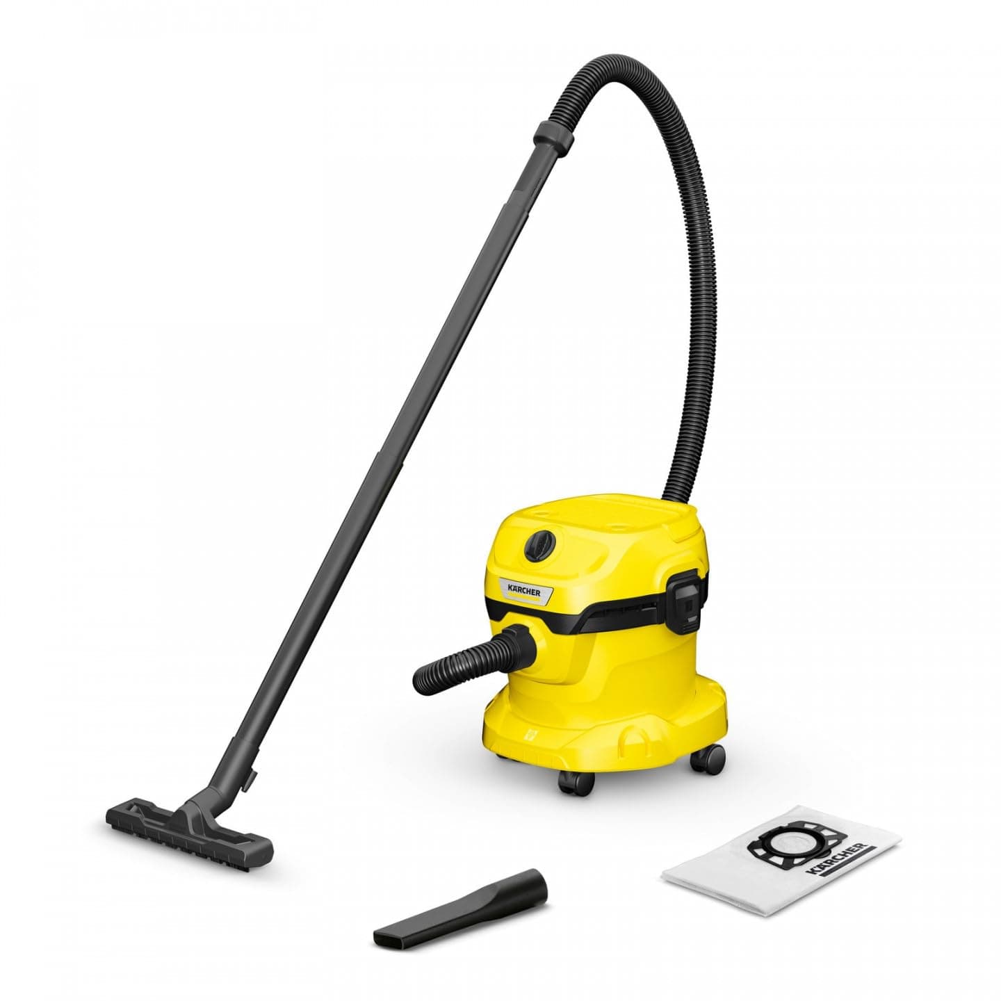 WD 2 Plus V-12/4/18 |12 litres Capacity|Blower Function|4 m Cable with 1.8 m Suction Hose| Efficient Cleaning Wet and Dry Vacuum Cleaner