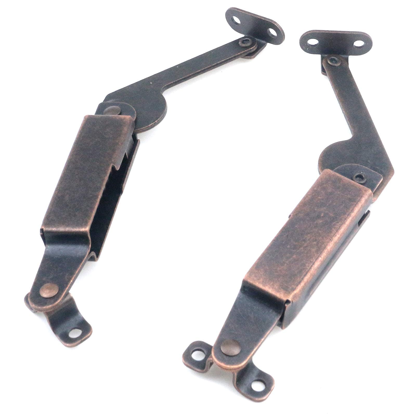 Tulead Spring Lid Support Hinges Iron Lid Stay Support Box Spring Supports Left + Right