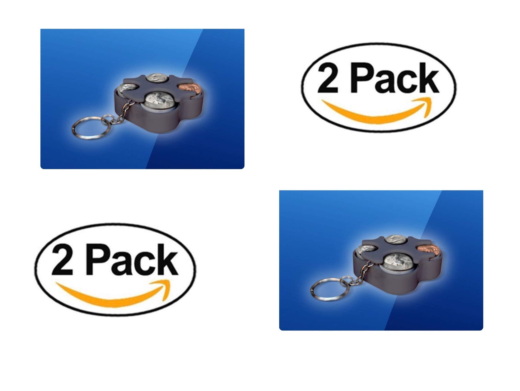 Key Chain Coin Holder, Us Coin Holder 2 Pack