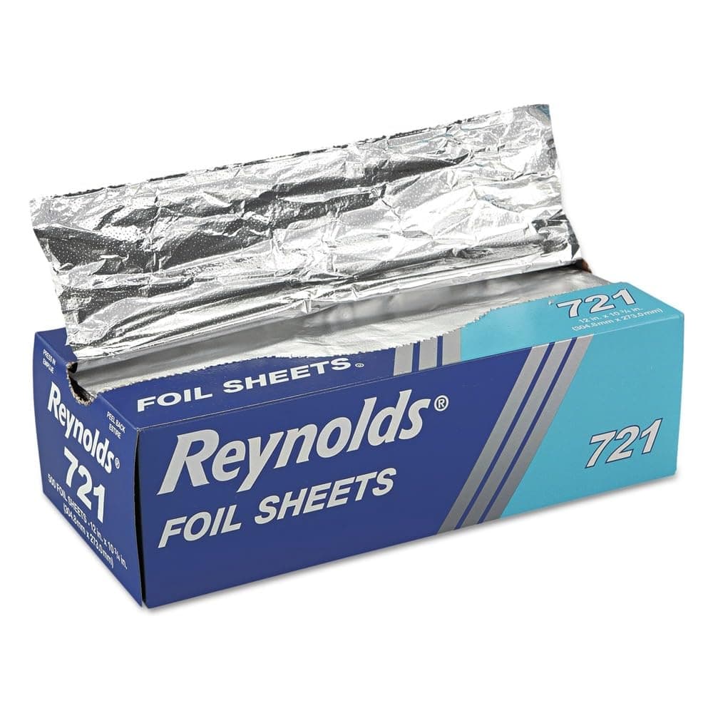 Wrap Pop-Up Interfolded Aluminum Foil Sheets, 12 X 10.75, Silver, 500/box