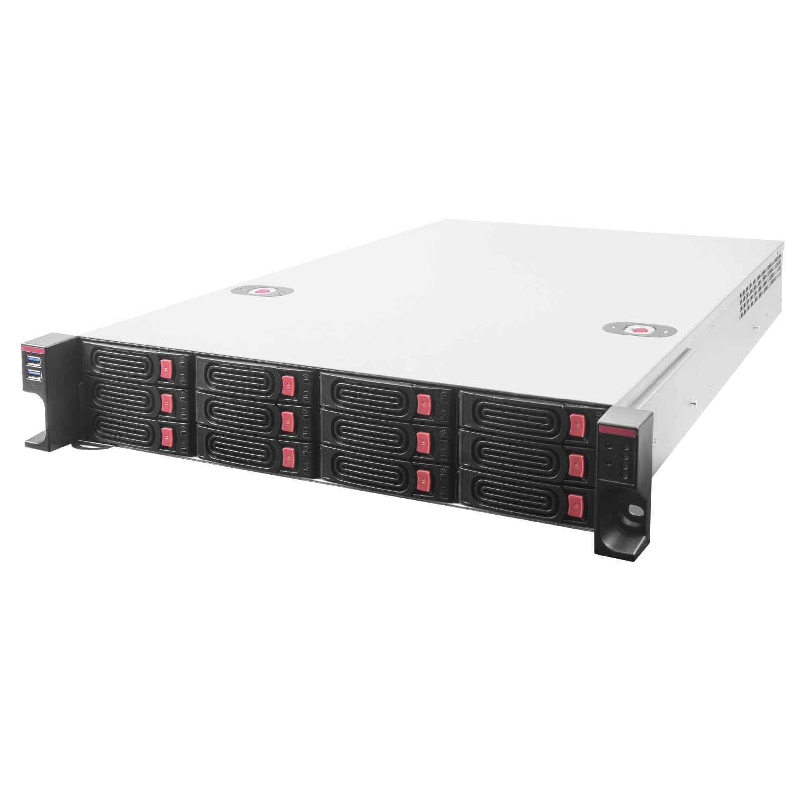 SilverStone Technology RM22-312, rackmount storage chassis, 2U, 12-bay 2.5" / 3.5" HDD/SSD, Mini-SAS HD SFF-8643 12 Gb/s, SST-RM22-312