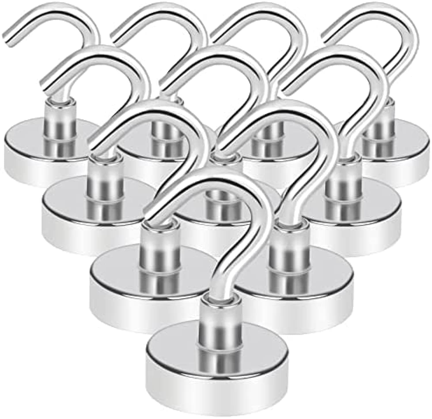 Strong Magnet Hooks (Pack of 10), 25Lbs
