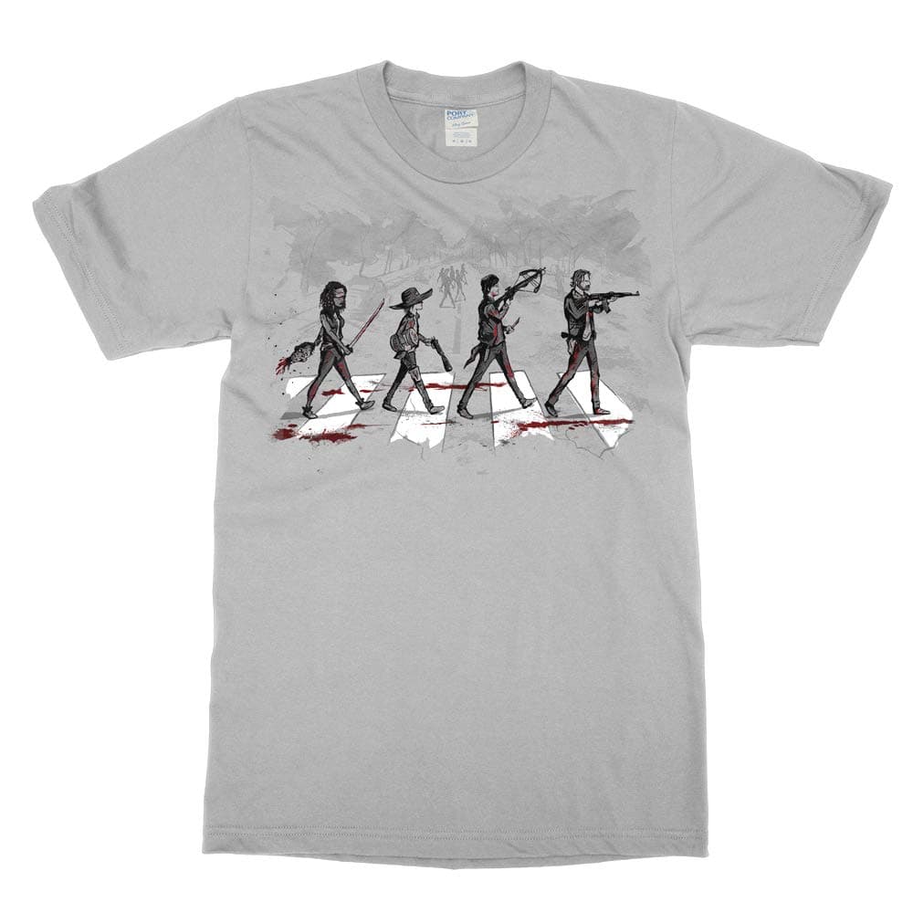 Tee No Evil Abbey Road Daryl Rick Michonne Carl Pudding Zombie Apocalypse Bloody T Shirt