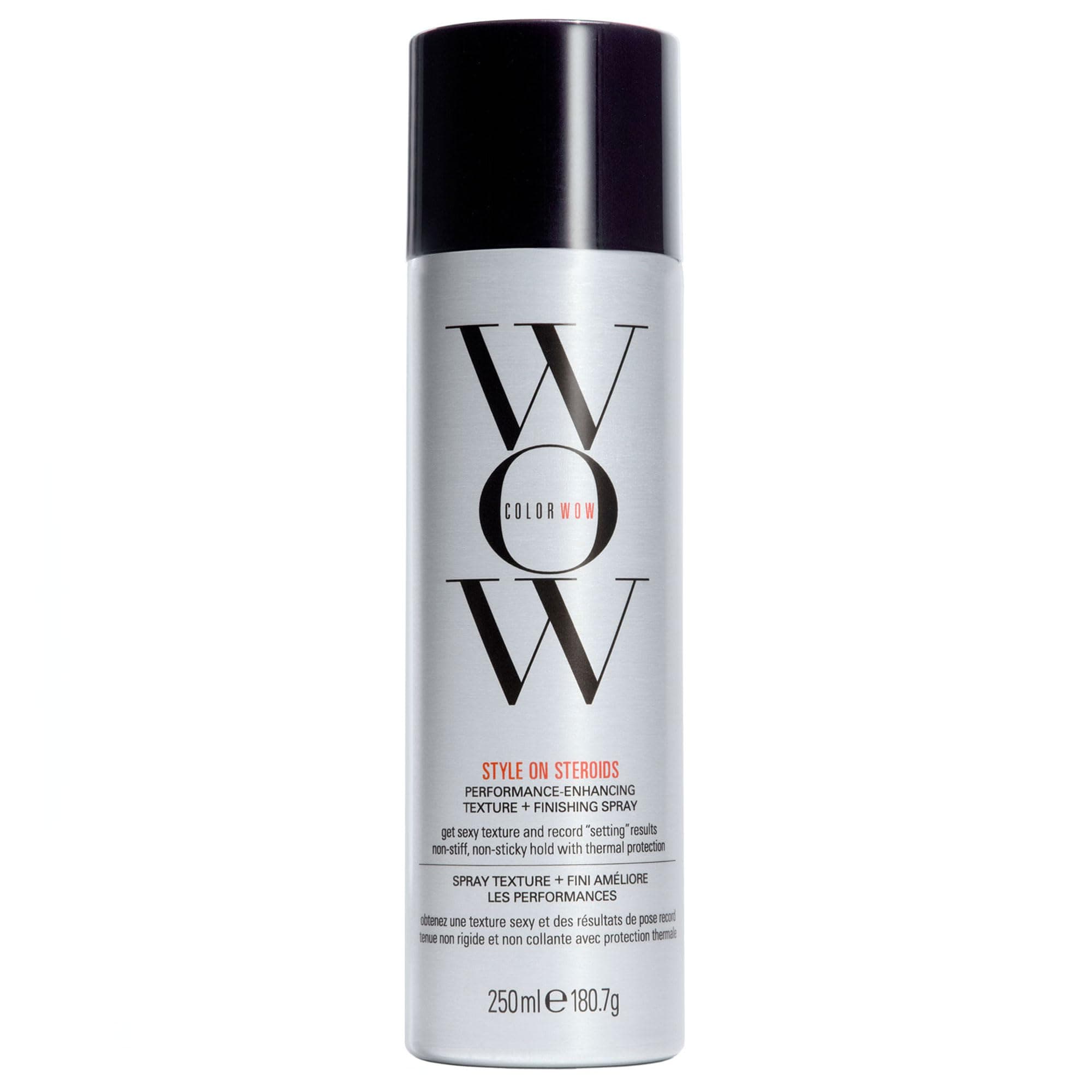 – COLOR WOW Style on Steroids Performance Enhancing Texture Spray for Long-Lasting Volume, Style Hold, and Curl Support Without Dulling or Stickiness, 250ml