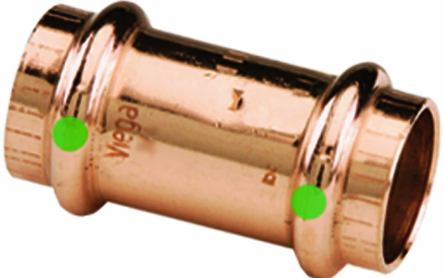 78047 ProPress Zero Lead Copper Coupling with Stop 1/2-Inch P x P, 10-Pack