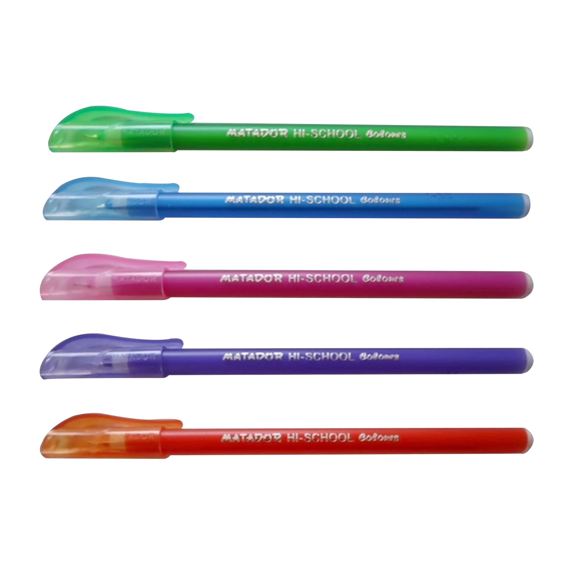 Matador Pen 0.5mm Hi-School Colours 5 pack