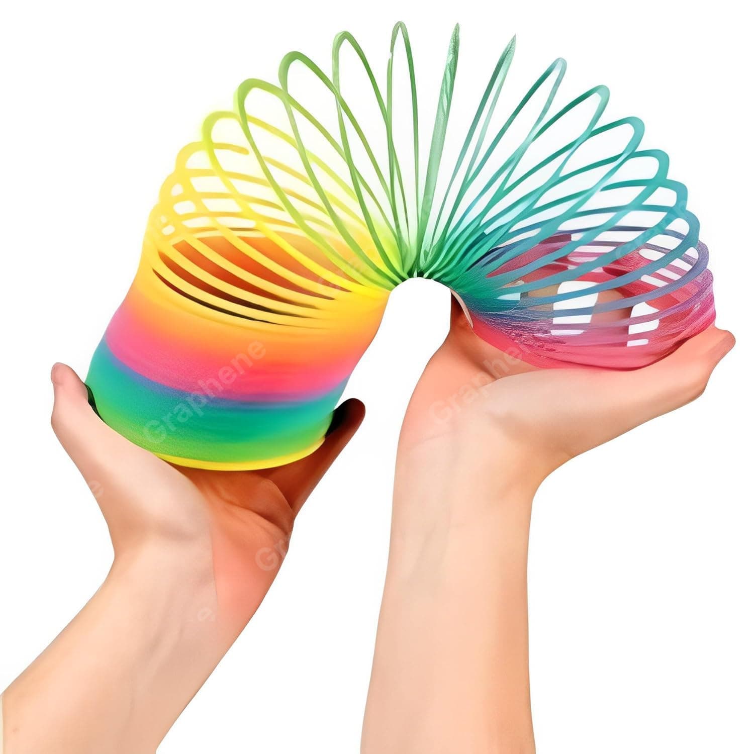 Magic Rainbow Spring Fun Activity Stress Relief Toy for Kids Adults of All Age Group Birthday Return Gift Compact and Portable Easy to Carry Spiral, Slinky, Bouncy Toy