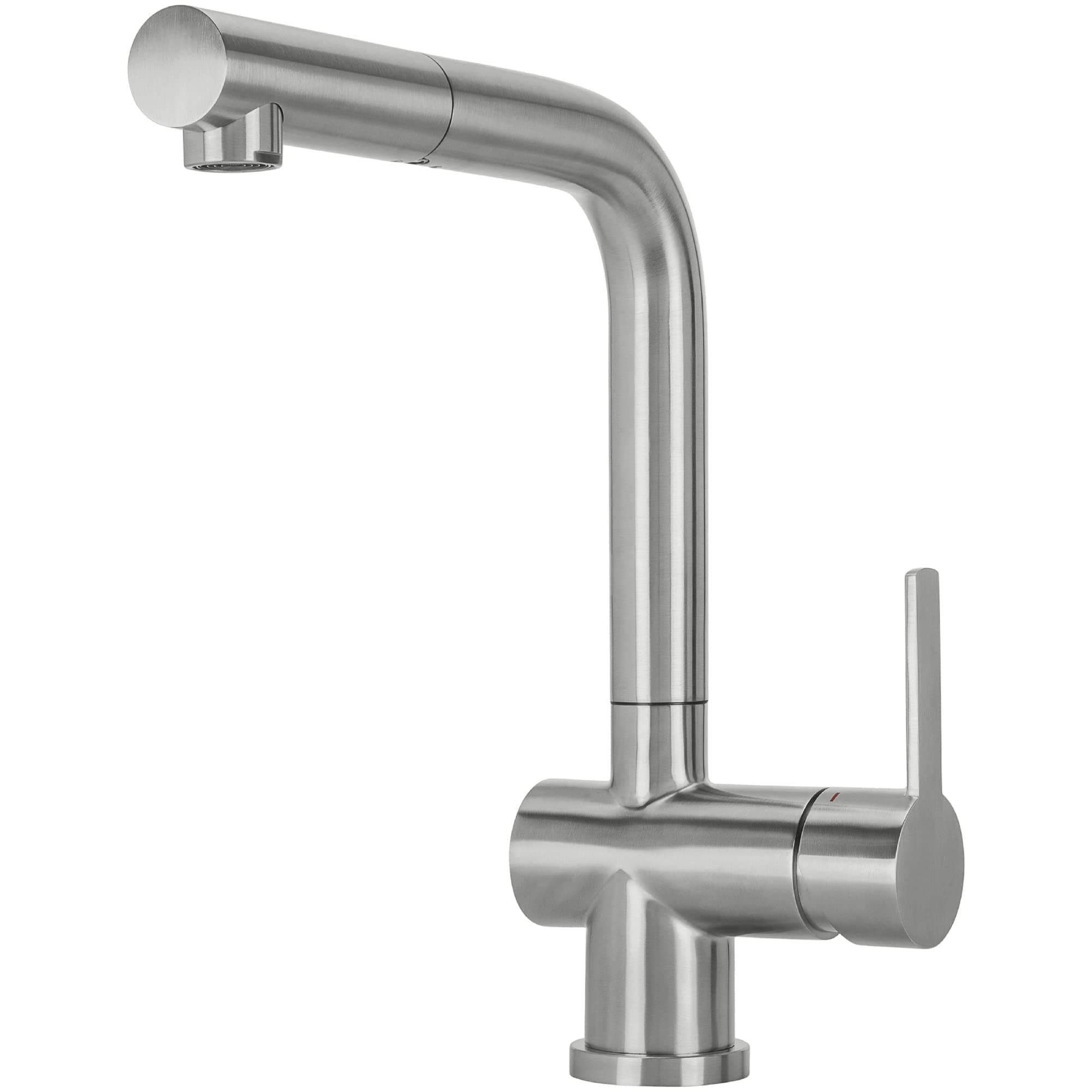 Mizzo Kitchen Tap - Kitchen Mixer Taps with Modern Look & Style - Stainless Steel Kitchen Taps - 360° Swiveable Kitchen Taps with Pull Out Spray - Convenient & Durable Faucets