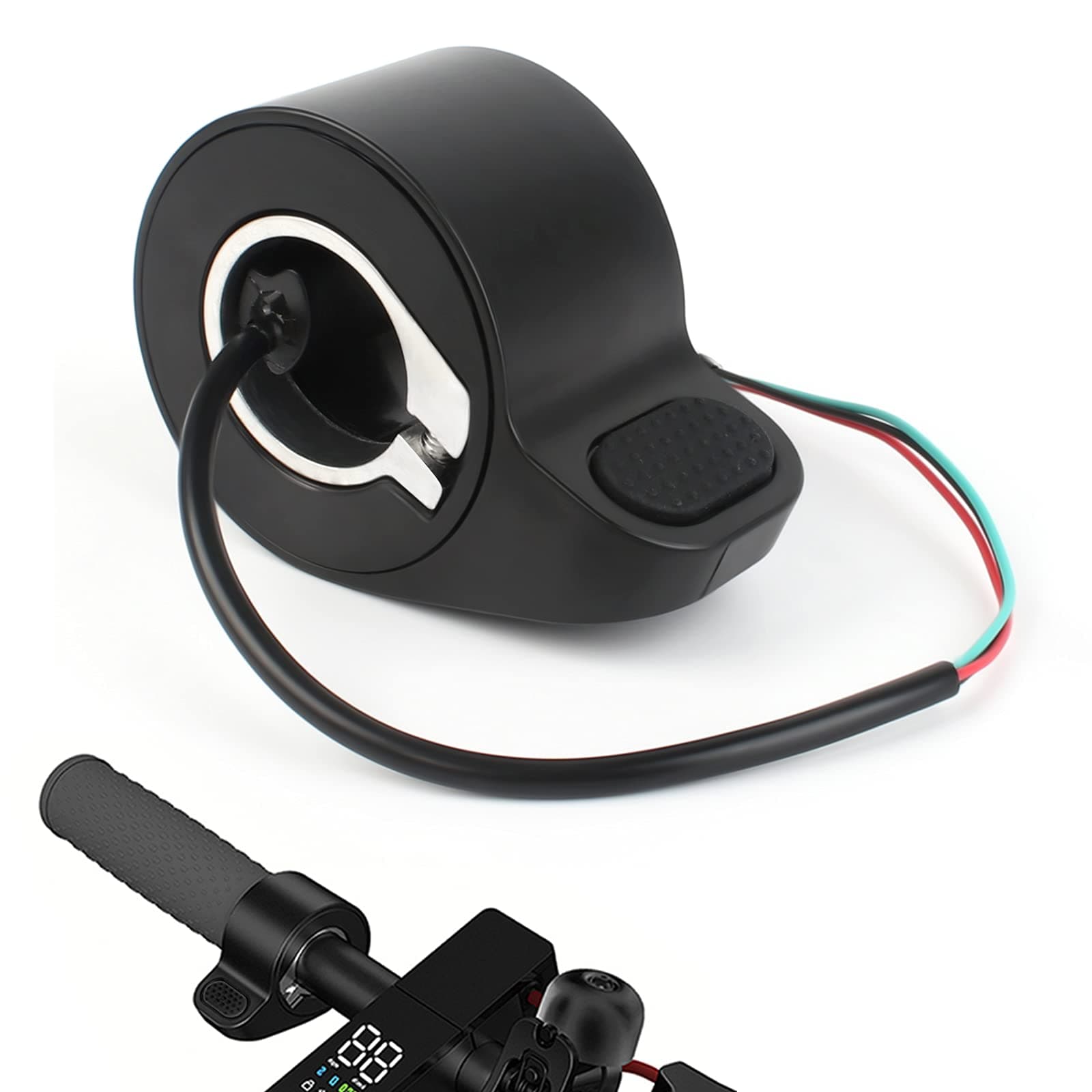 Thumb Throttle Accelerator Electric Scooter Finger Throttle Accelerator Replacement Accessories Compatible With Xiao Mi M365 / M365 Pro Electric Scooter Black