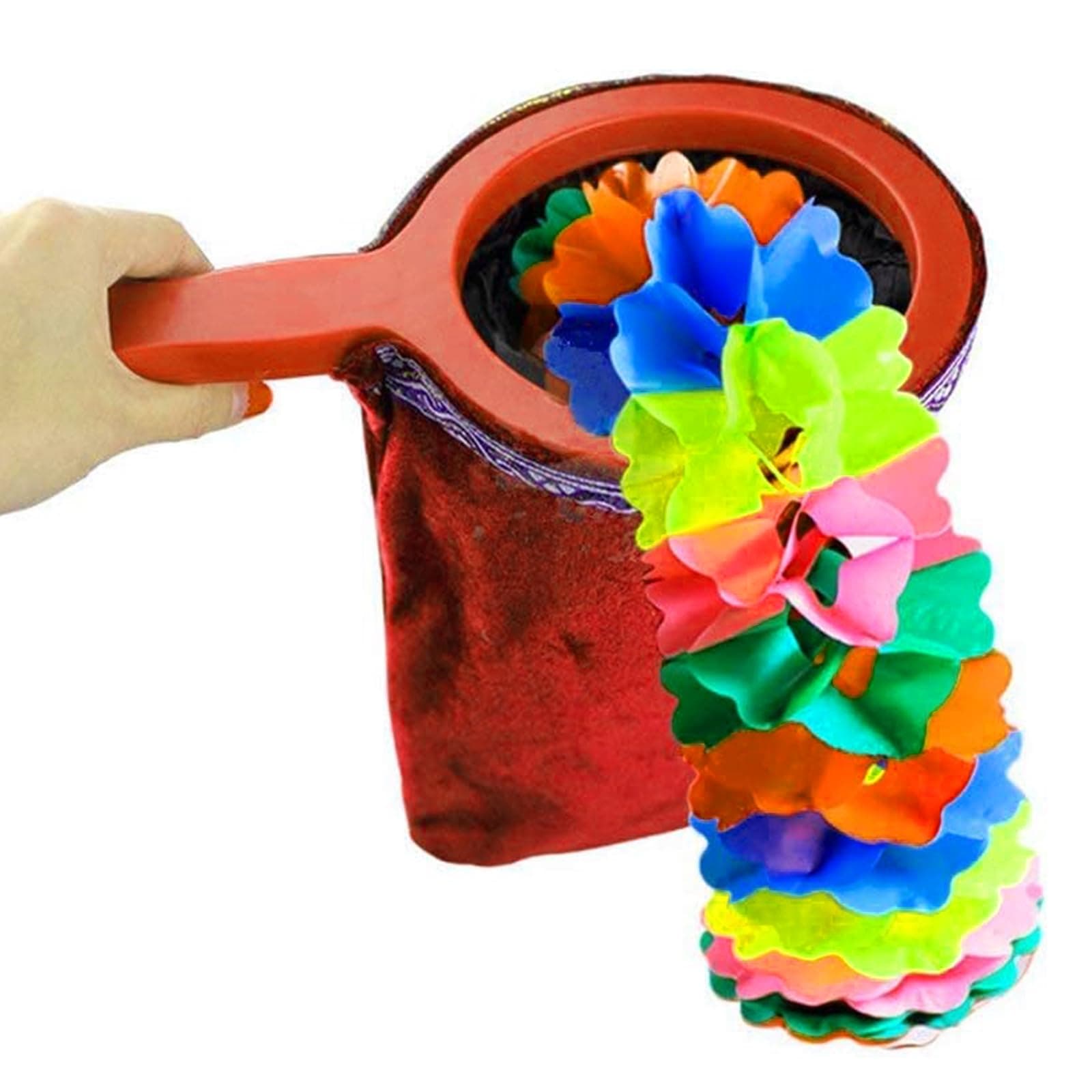 1 Pcs Magic Change Bag Twisting Handle Make Things Appear Disappear Magic Trick Bag Trick Pouch Stage Prop Accessories for Performance Magician Beginner Christmas New Year