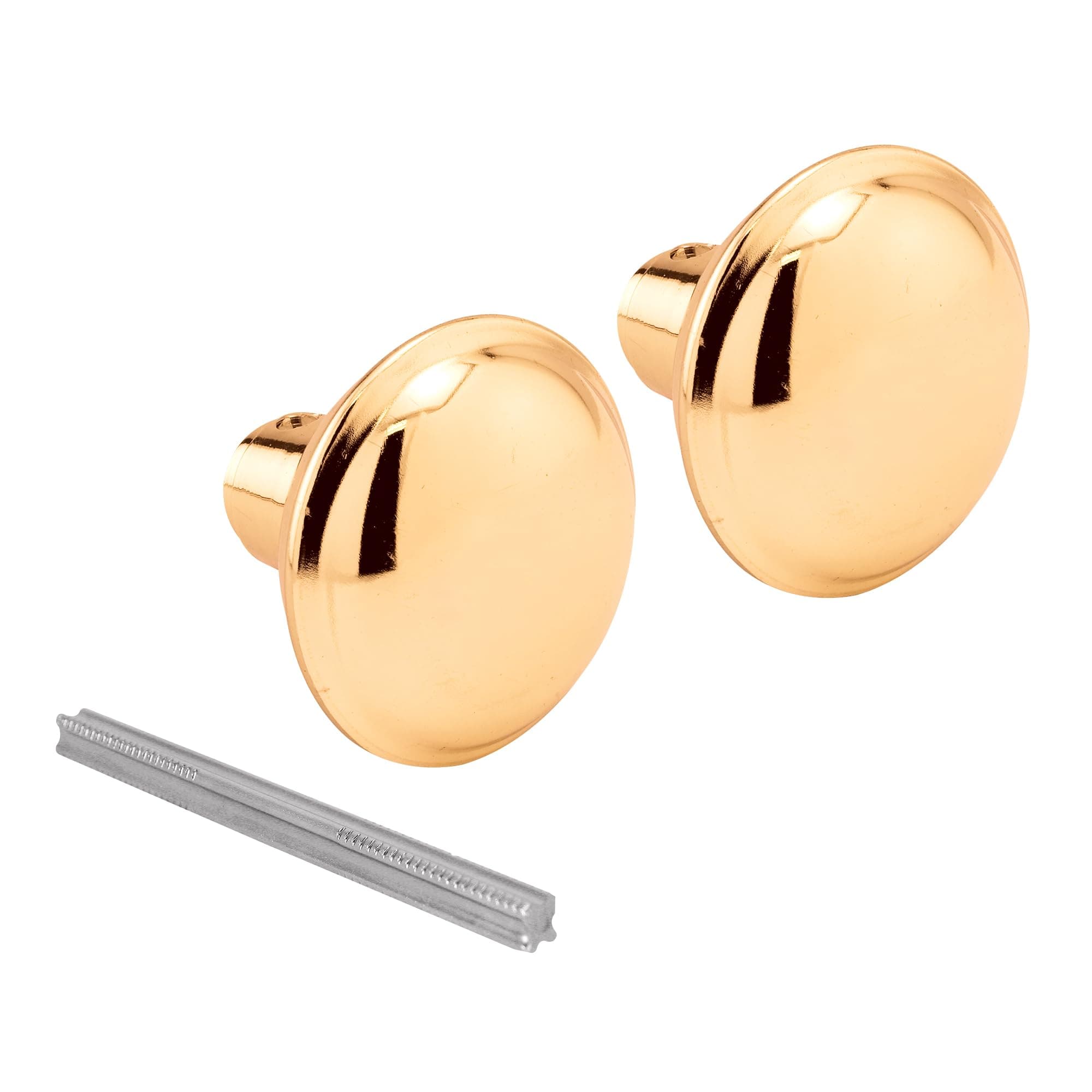 E 2280 Solid Brass Vintage Door Knob Spindle Set, 2-1/4 In. Outside Diameter, Brass (Single Pack)