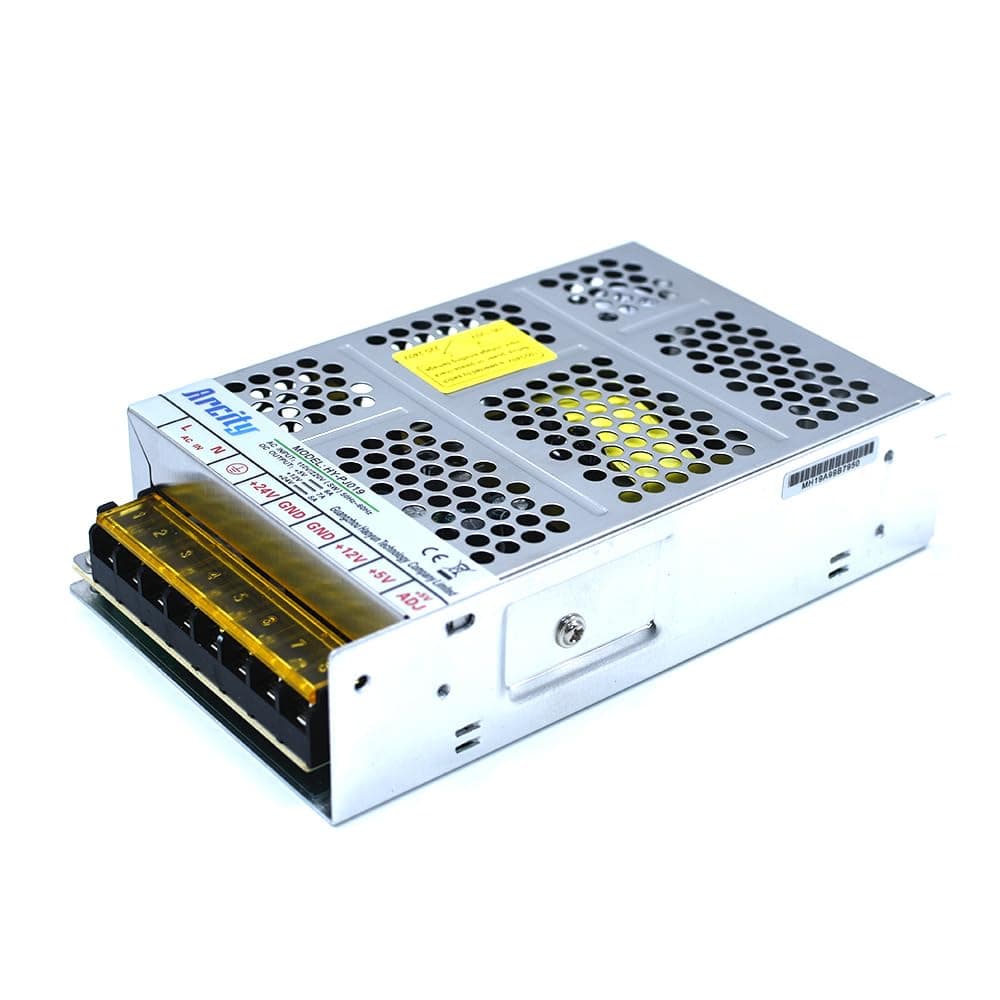 Arcity 5V 12V 24V Output Switching Power Supply Unit Adjustable for Video Multi Games Machine Console Cocktail CCTV Computer DIY New