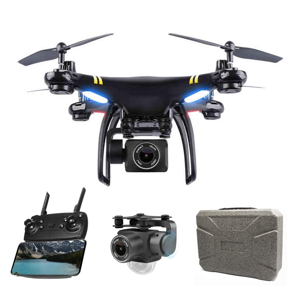 Global Drone GPS Drone FPV Drones with Camera for Adults Beginners 1080P HD Live Video, RC Quadcopter Helicopter with Adjustable Camera, Follow Me, Altitude Hold, Intelligent Auto Return Home