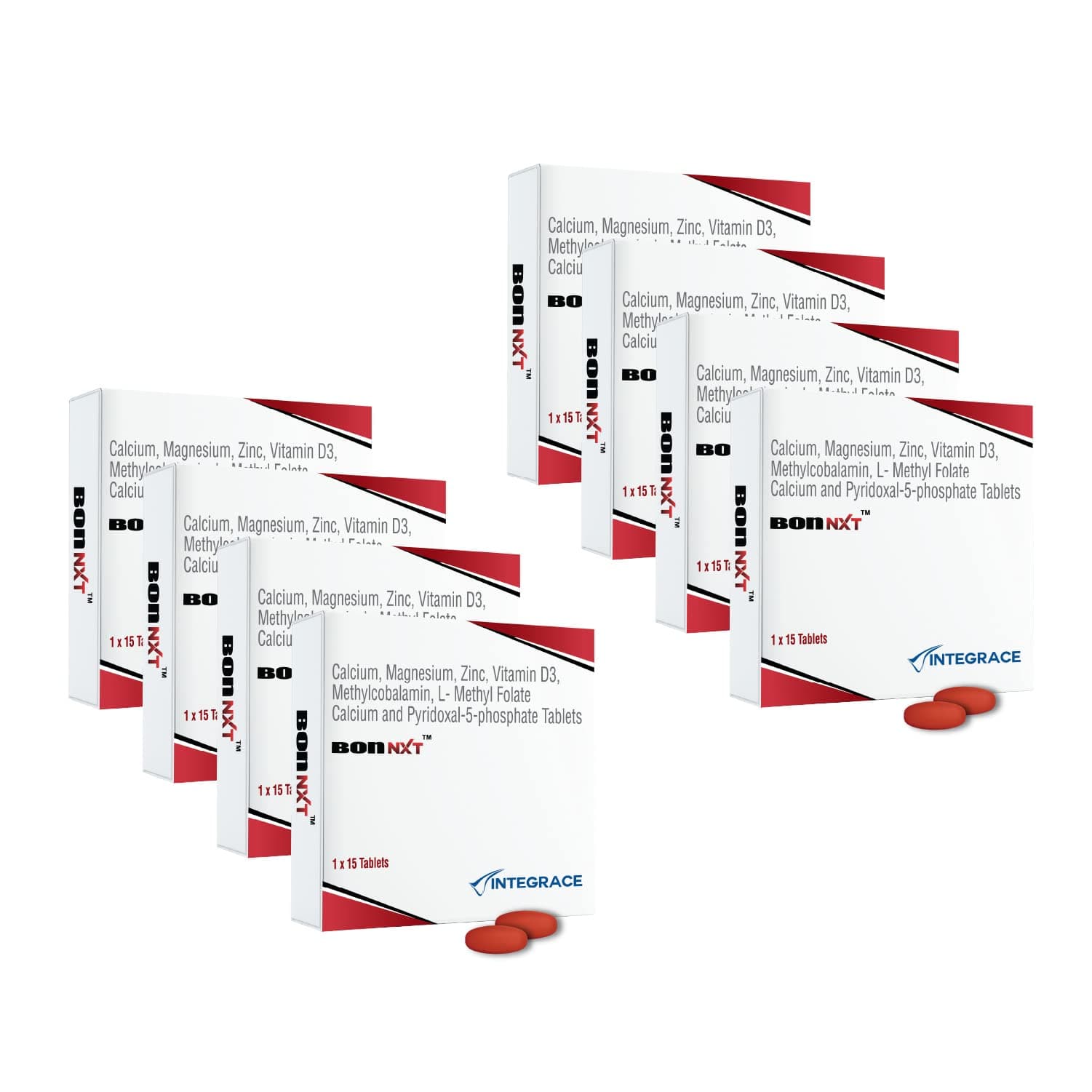 Multivitamin | 120 Tablets (8 Packs x15 Tablets) | Boosts Immunity, Improves Bone Health | Contains Zinc, Advanced Calcium, Magnesium, Vitamin D3, Vitamin B12 and Folic Acid | Daily Supplement for Men and Women