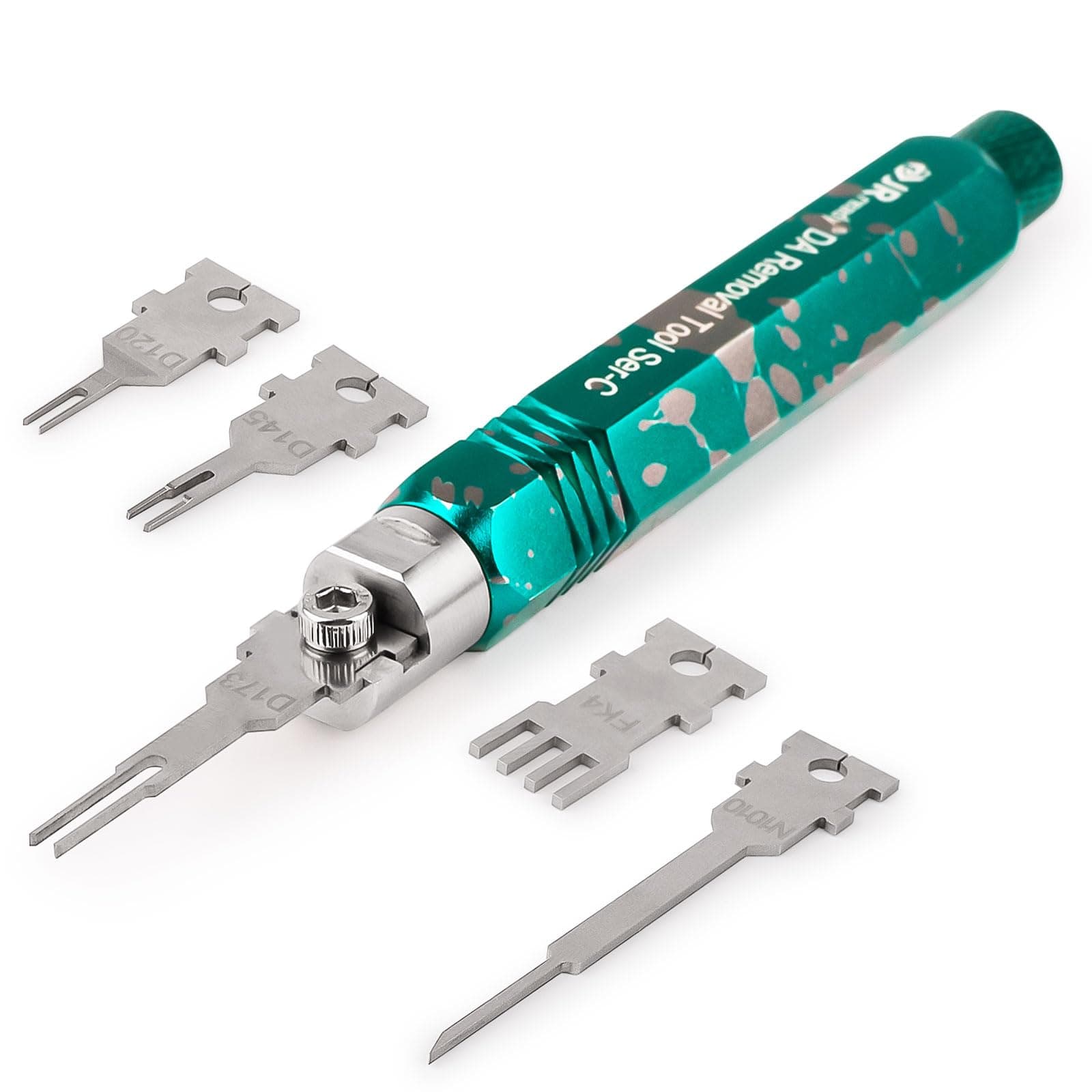 JRready ST5255-05 Pin Extractor Tool Kit, Terminal Removal Tool with 5PCS Replacement Tips, for Molex Mini-Fit Jr., Micro-Fit 3.0,3P/4P PC Fan, AMP Micro Mate-N-Lok Series Connectors