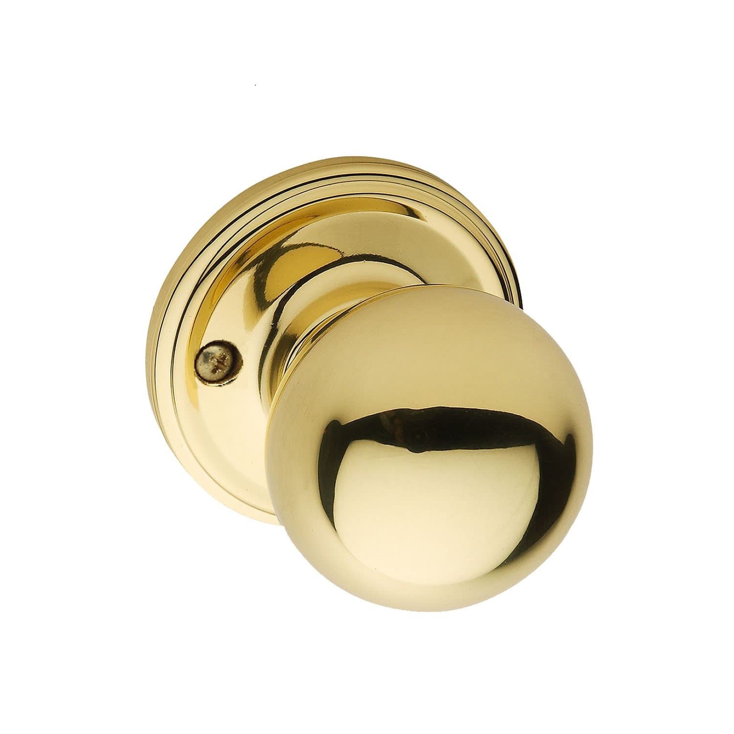 Copper Creek BK2090PB Ball Door Knob, Dummy Function, 1 Pack, in Polished Brass