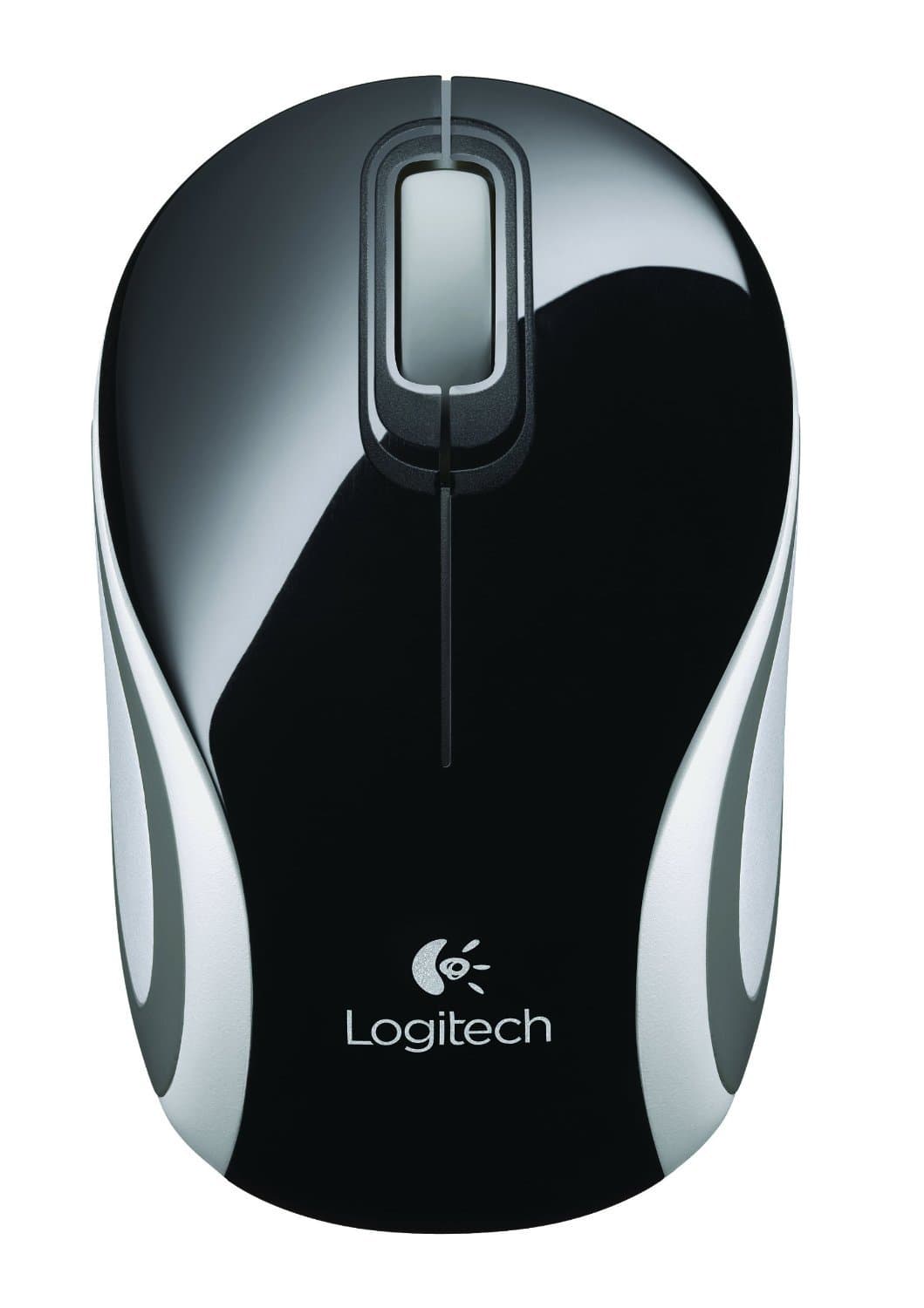 Logitech M187 Ultra Portable Wireless Mouse, 2.4 GHz with USB Receiver, 1000 DPI Optical Tracking, 3-Buttons, PC/Mac/Laptop - Black