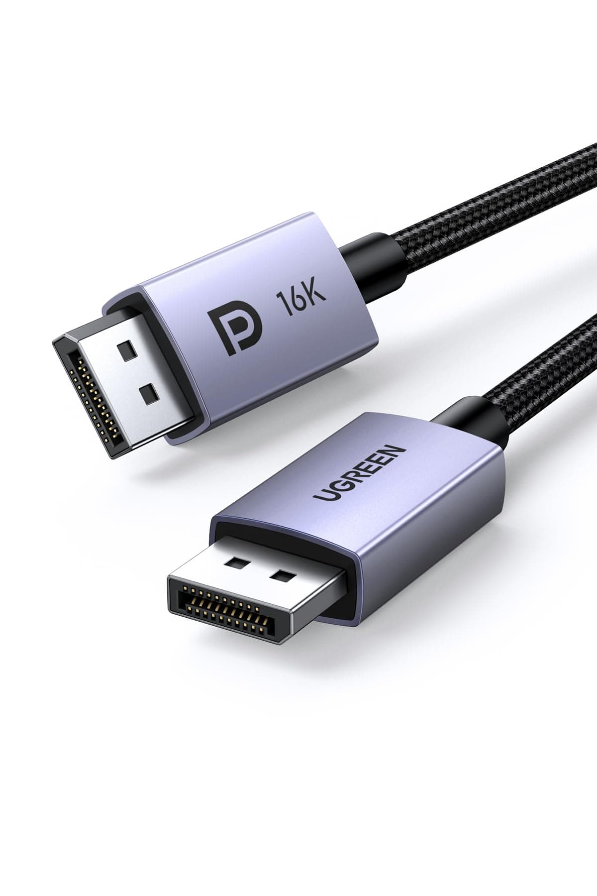 UGREEN 16K 10FT DisplayPort Cable 2.1 DP 2.1 40Gbps Support 8K@240Hz 1080P@540Hz HDR, HDCP, DSC 1.2a, Braided Display Port Cable Cord Compatible FreeSync G-Sync Video Card Monitor