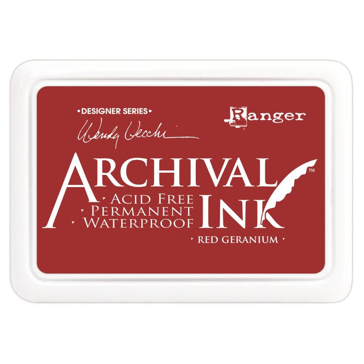 Archival Ink Pads Designer Series - Red Geranium