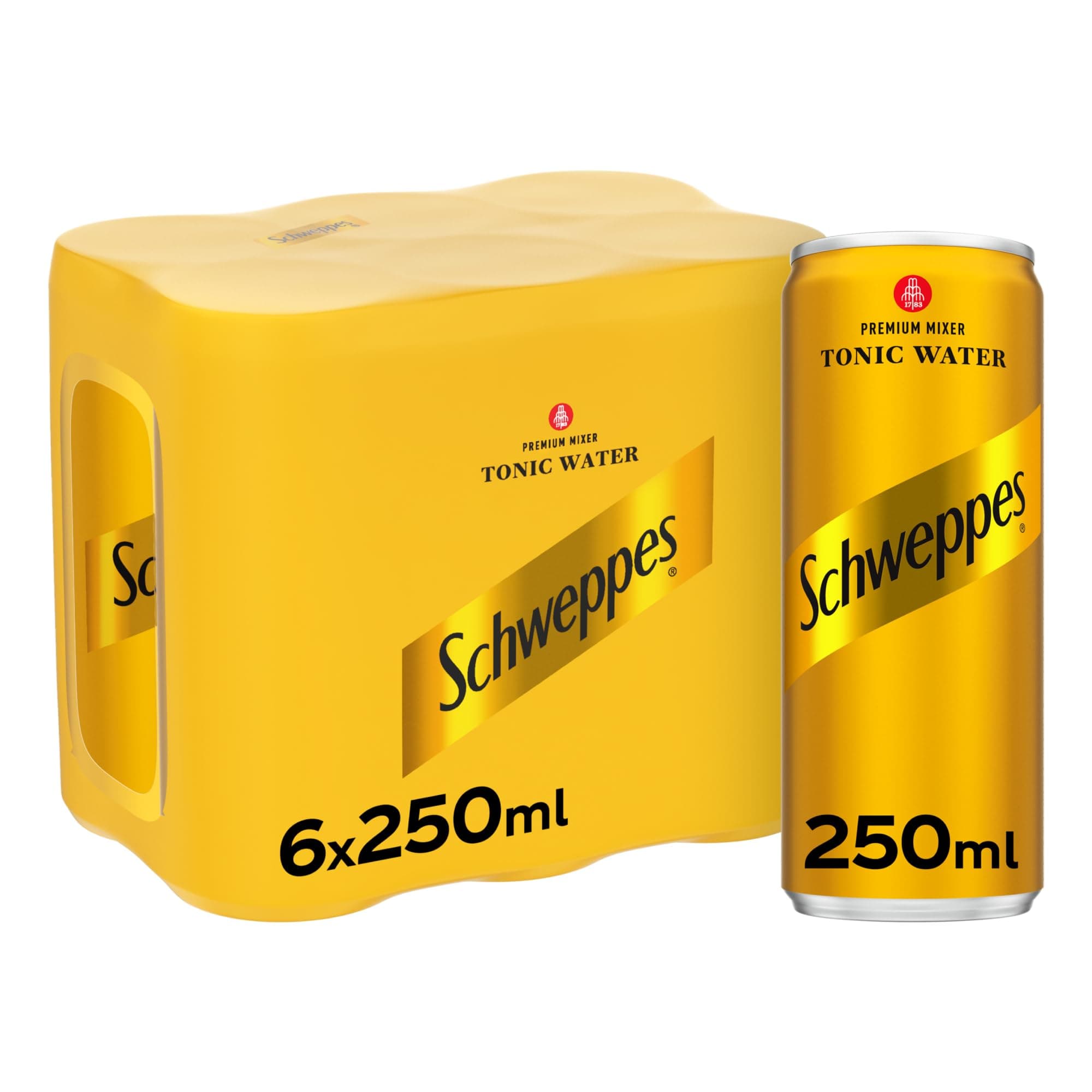 WATERSchweppes プレミアムミキサー トニックウォーター 6 x 250ml