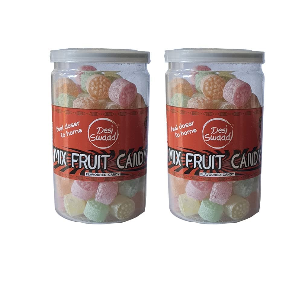 Mix Fruit Candy 135g(Pack of 2) - Classic Retro Assorted Fruit Flavored Sweet chews