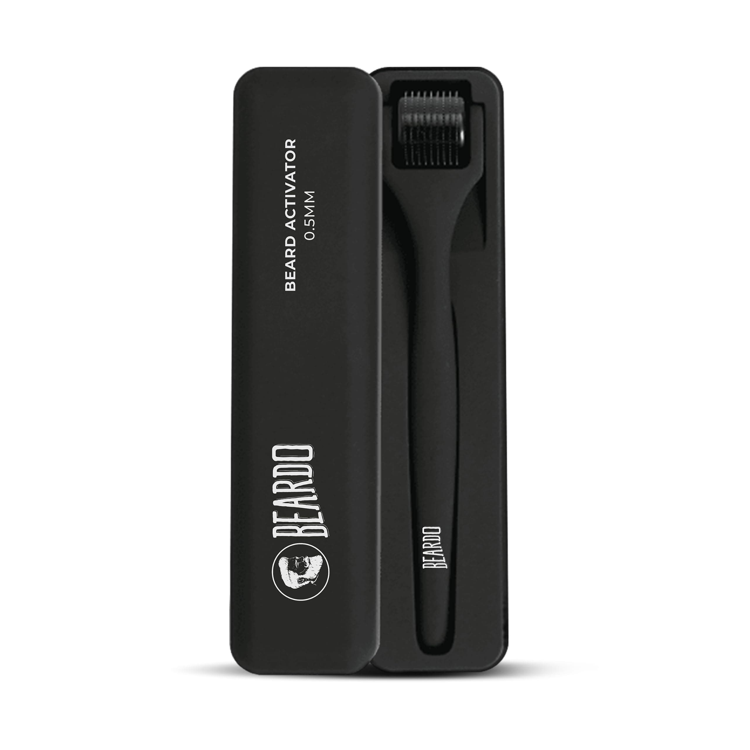 Beardo Beard Activator Derma Roller for Men, 540 - 0.5mm Chromium needles, Stimulates Hair Growth | Follicles activation | No Patchy Beard with Hair Growth Derma Roller