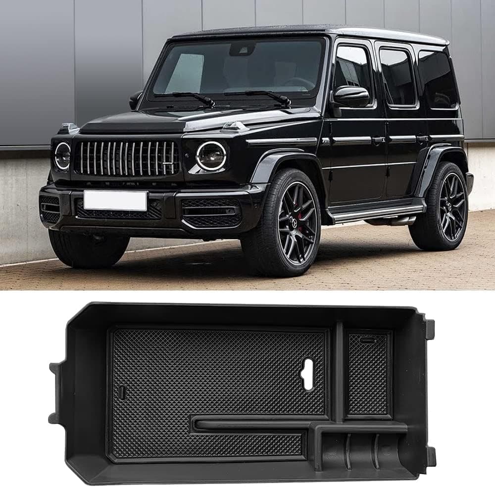 Center Console Organizer Tray Armrest Secondary Storage Box Center Console Insert Compatible with Benz G Class W464 2019-2021 G350 G500 G63