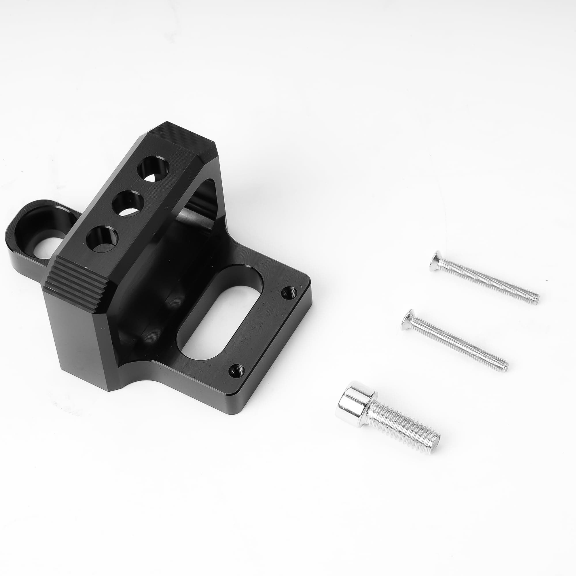 Billet 3 Port for MAC, AEM Boost Controller Solenoid Valve Mount Holder Bracket Kit CNC Billet Aluminum Black