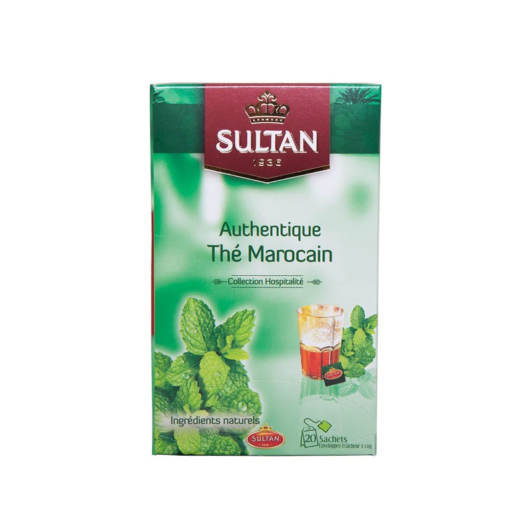 Moroccan Green Tea with Mint Herbal Green Teas (Single Pack - 20 Tea Bags)