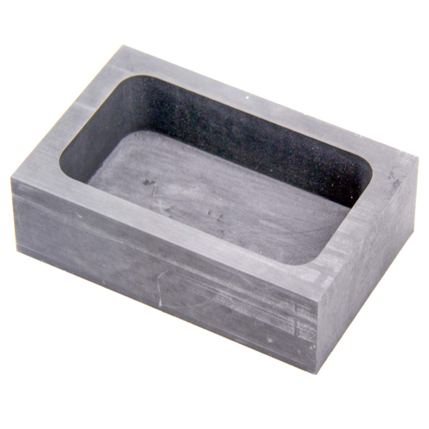Graphite Ingot Mold, High Purity Refining Graphite, Melting Casting Mould for Gold Silver Aluminum Copper Brass Zinc Plumbum and Alloy Metals (4.92x3.15x1.57inch/3250gGold)