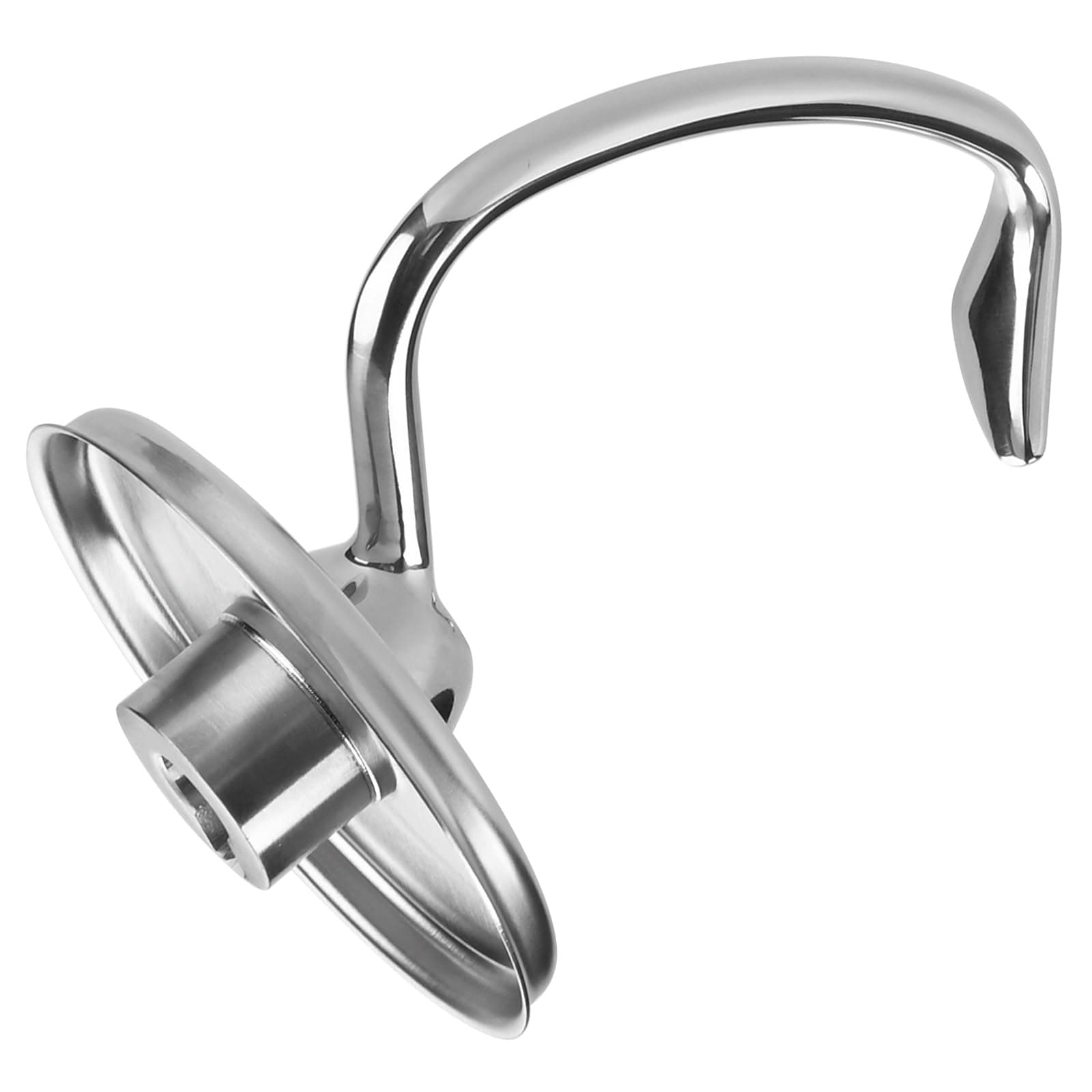 Mixer Attachments for KitchenAid 4.5–5 Quart Tilt-Head Stand Mixers – Compatible with Artisan & Classic – Beaters, Whisks, Dough Hooks & Attachment Sets by MMOBIEL (Dough Hook, Stainless Steel)