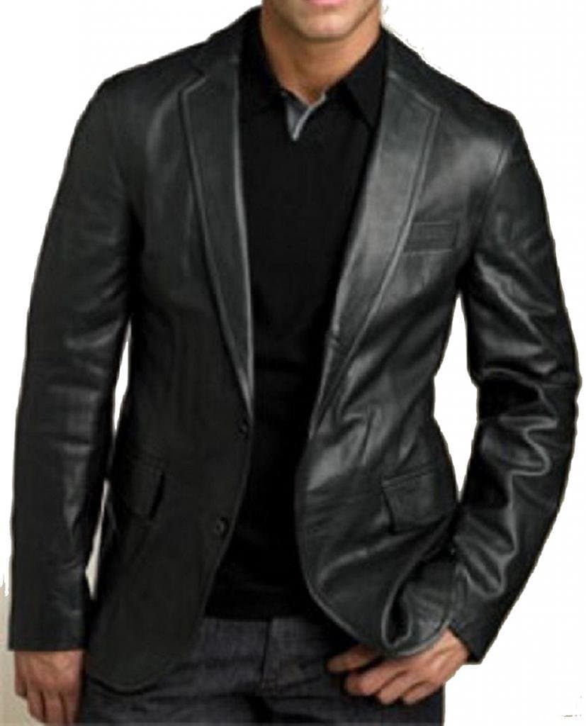 Leather Junction Men's Coat Blazer Jacket