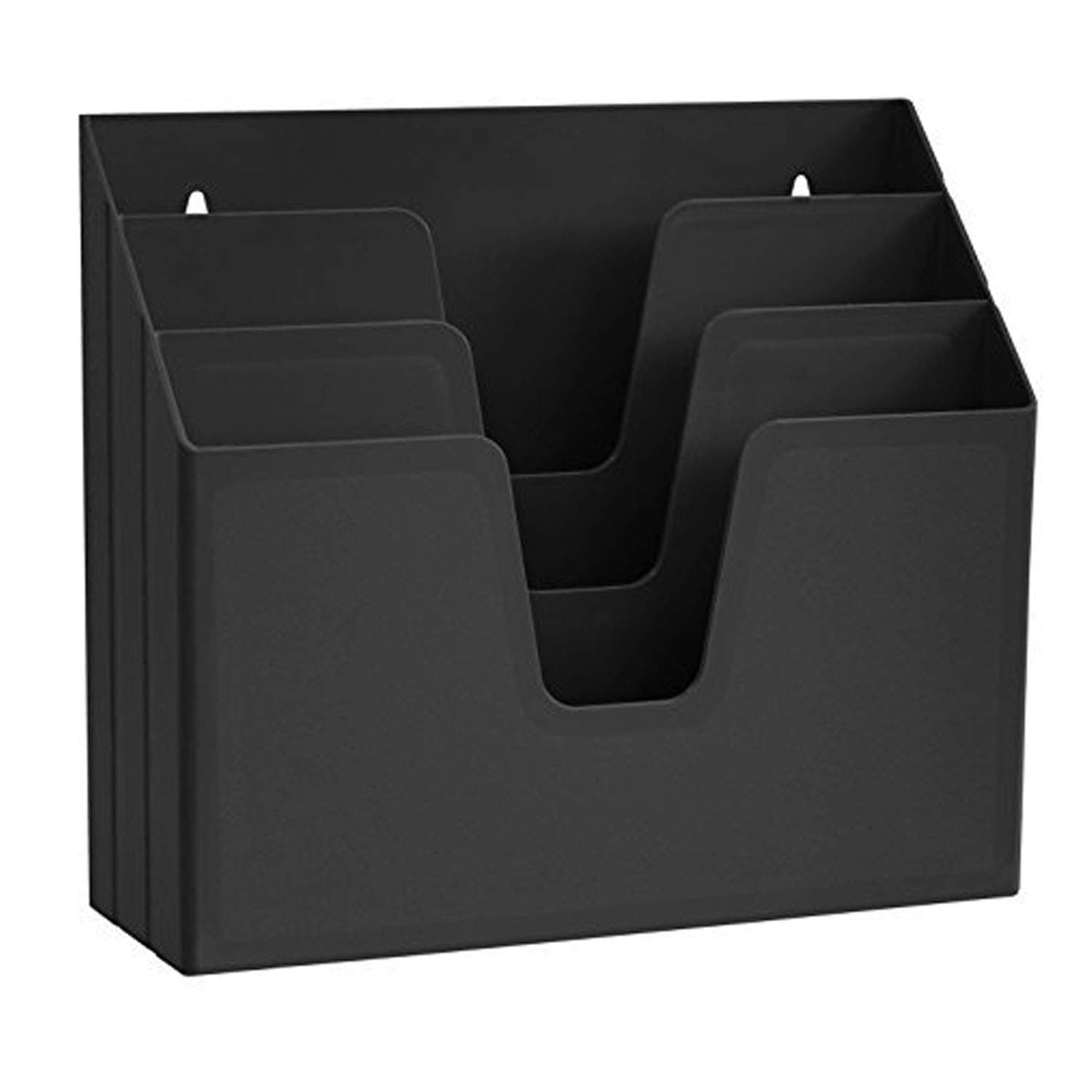 Acrimet Horizontal Triple File Folder Organizer (Black Color)