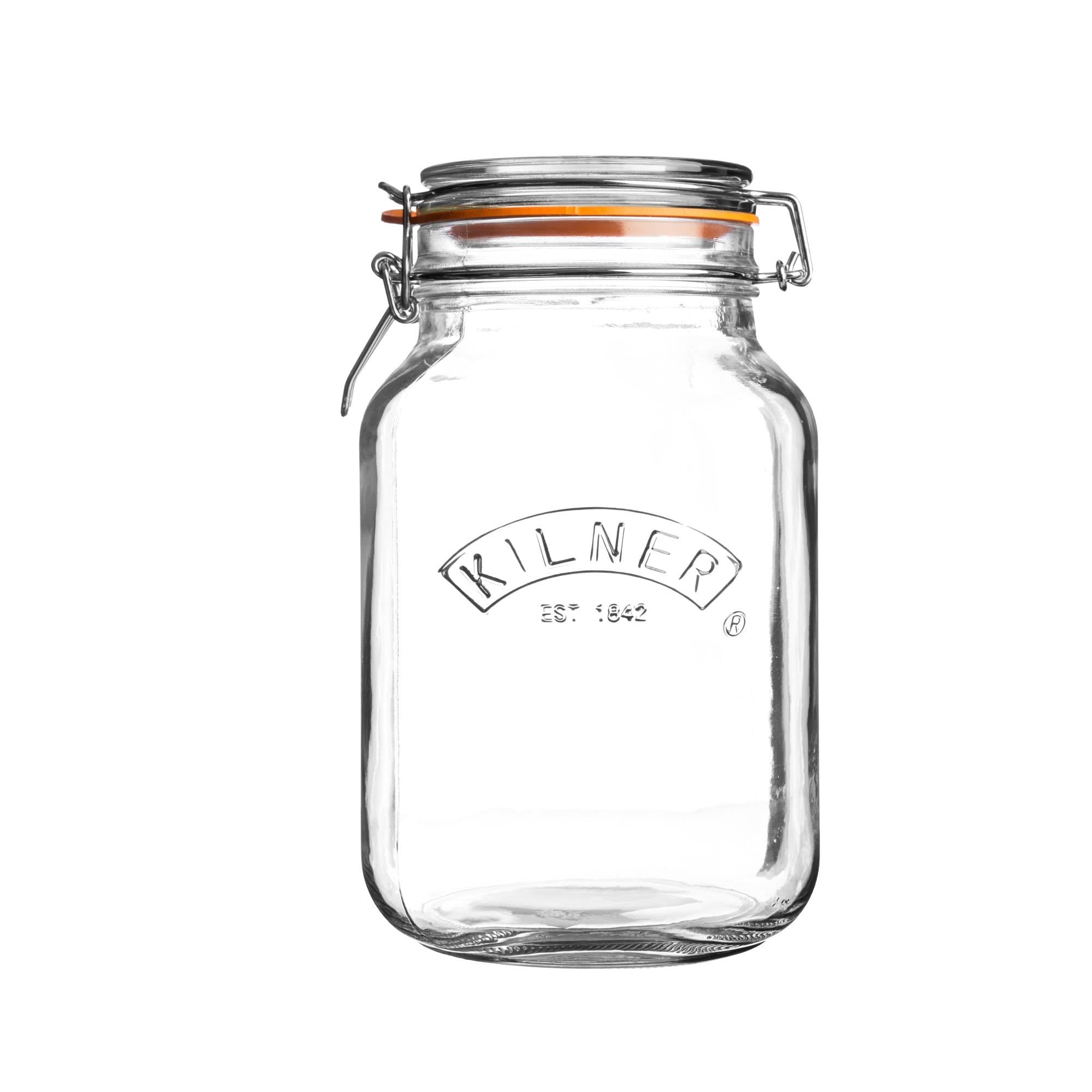 Swing Top Square Glass Jar | 1.5L