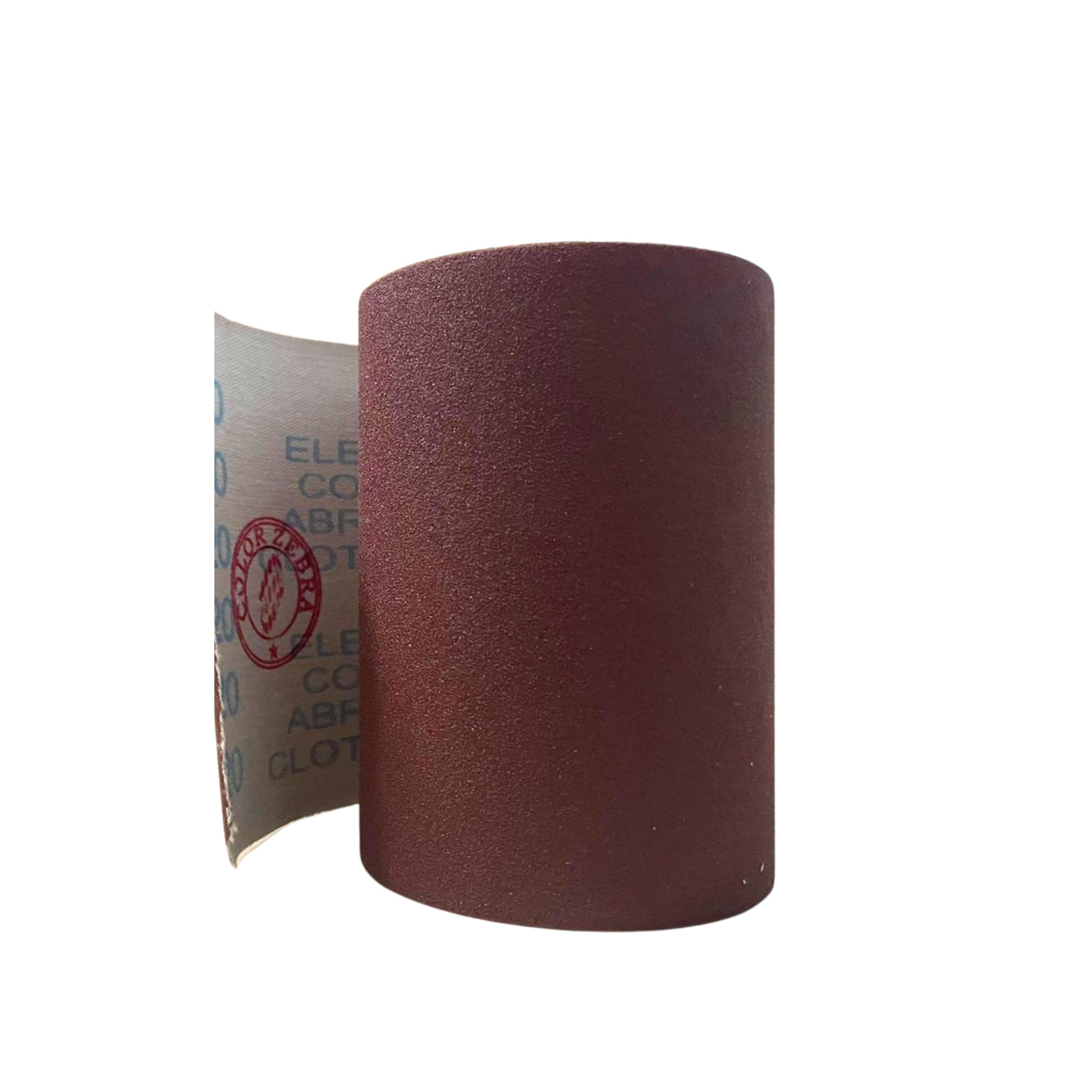 Color Zebra Emery Cloth Roll Sanding Roll Grit - 80 (Size - 4 inch x 1 meter) Pack Of 1. For Grinding Polishing of Metal and Wood