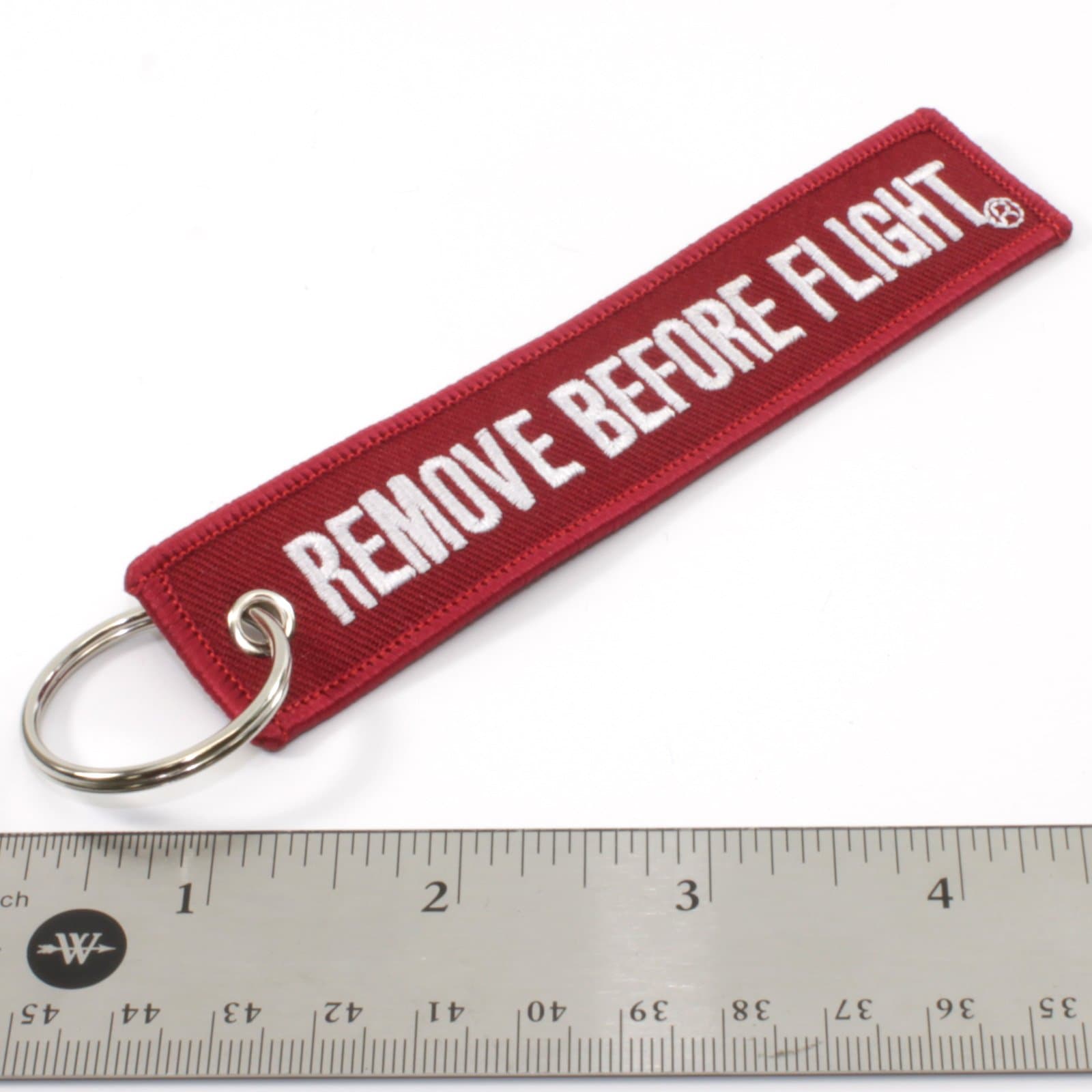 Rotary13B1 Remove Before Flight DARK RED Key Chain Aviation ATV Motorcycle Pilot Crew Tag