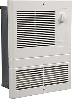 Broan-NuTone 9810WH High Capacity Wall Heater, White Grille, 1000-Watts, 120/240V