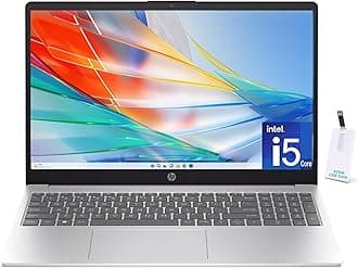 15.6" Laptop, 13th Gen Intel Core i5-1335U, 32GB RAM, 1TB SSD, FHD Anti-Glare Display, Webcam, Numeric Keypad, Wi-Fi, Bluetooth, HDMI, 32GB USB Card, Windows 11 – Silver