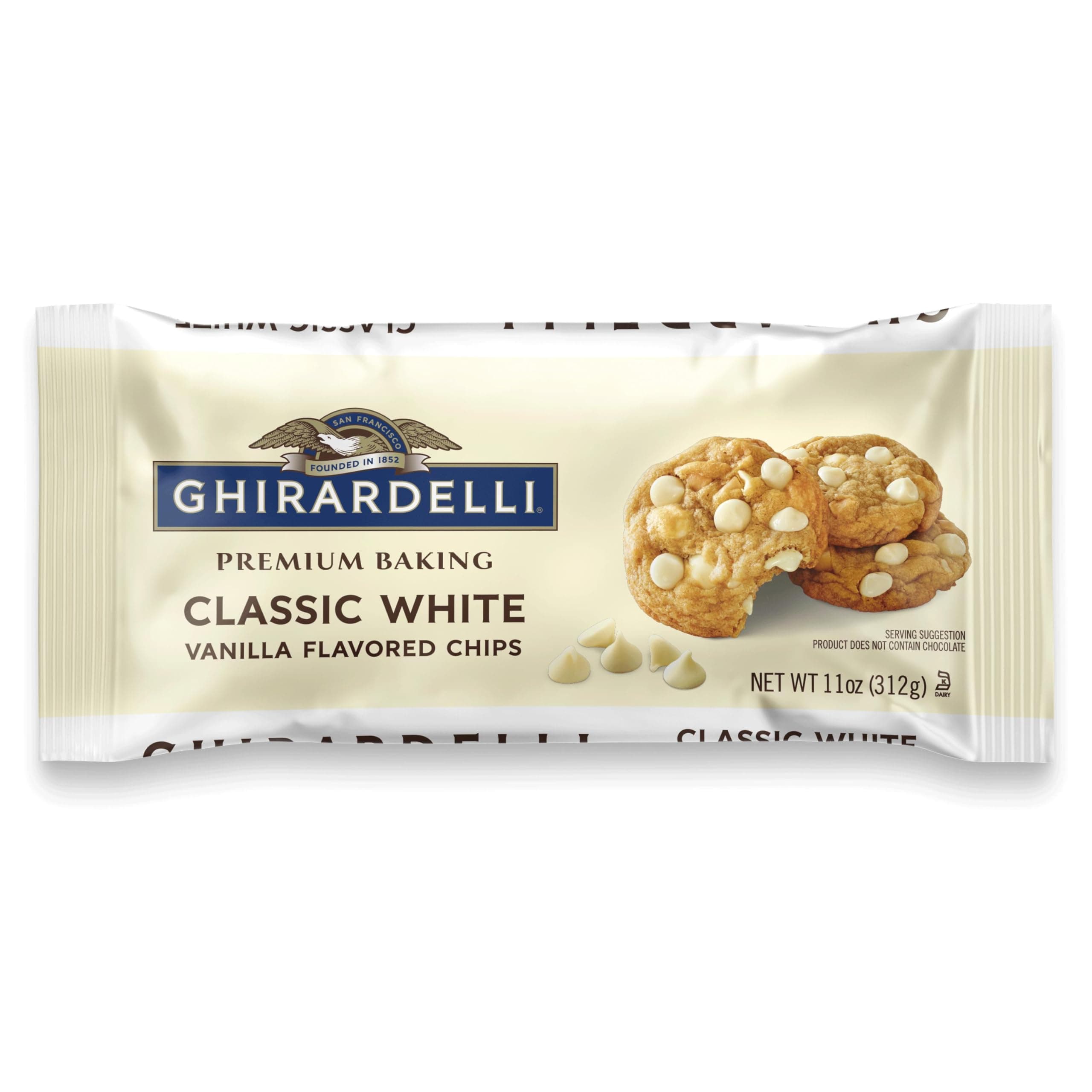 Ghirardelli, Chocolate Chips Classic White, 11 Ounce