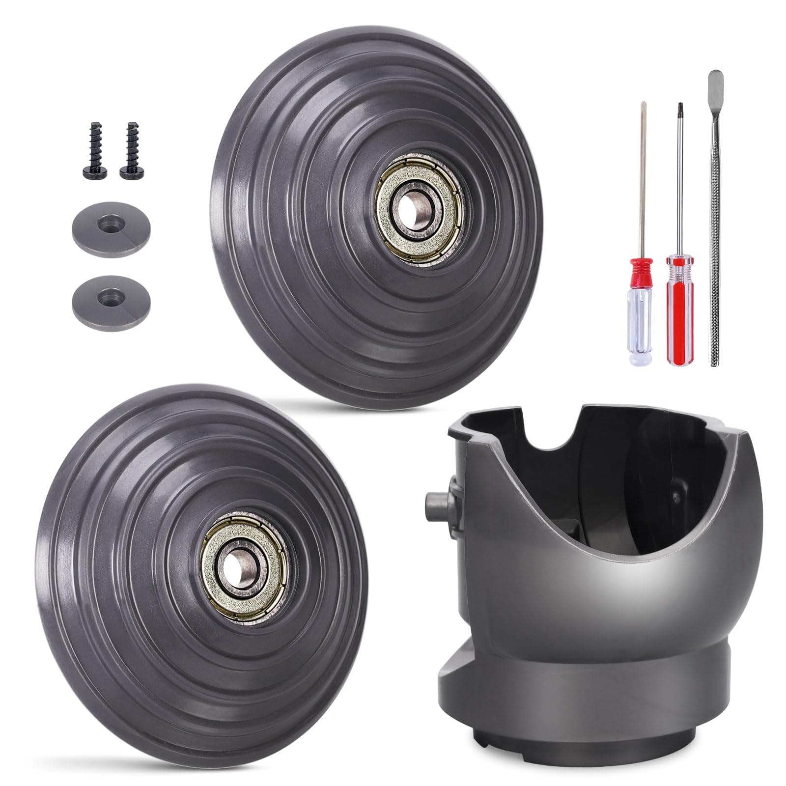 Ball Wheel + Vacuum Head Connector Replacement Compatible with Dyson V10 V11 V15 100W High Torque Cleaner Head Accessories