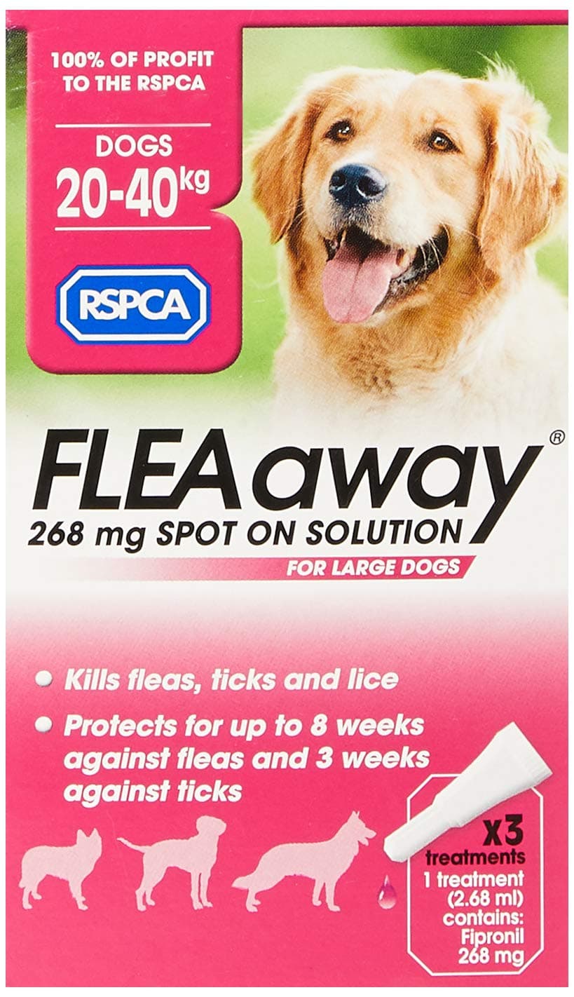 FleaAway Spot-on Solution for Large Dogs, 268 mg Pink