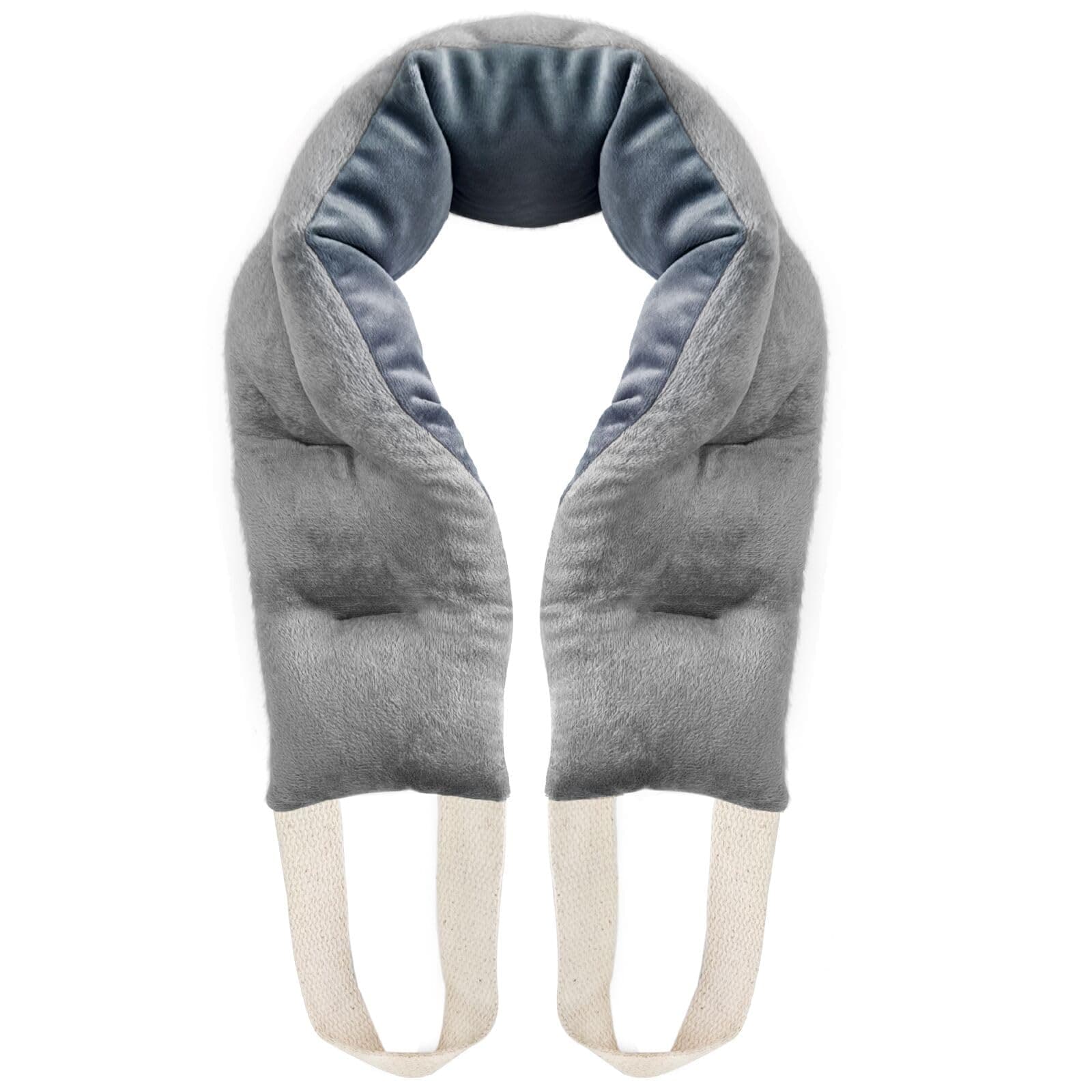 uncn Heating Pad for Neck Shoulders and Back Microwavable Wrap Weighted Neck Warmer 32x5in Microwave Heat Wrap Rice Beanbag Lavender Scented 1.5Pounds